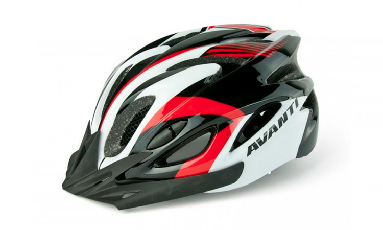 Фотография Шлем велосипедный Avanti AVH-001, размер L (58-61 см) черно-красный