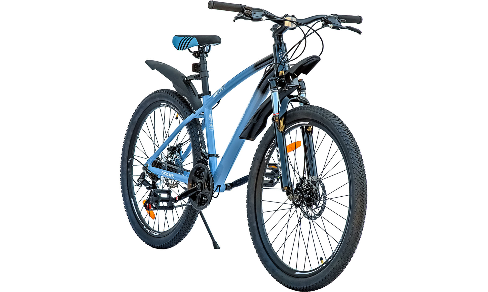 Велосипед SPARK MOUNT 26", розмір S, рама 15", рік 2025, чорно-синій 5 Велосипед SPARK MOUNT 26", розмір S, рама 15", рік 2025, чорно-синій 5