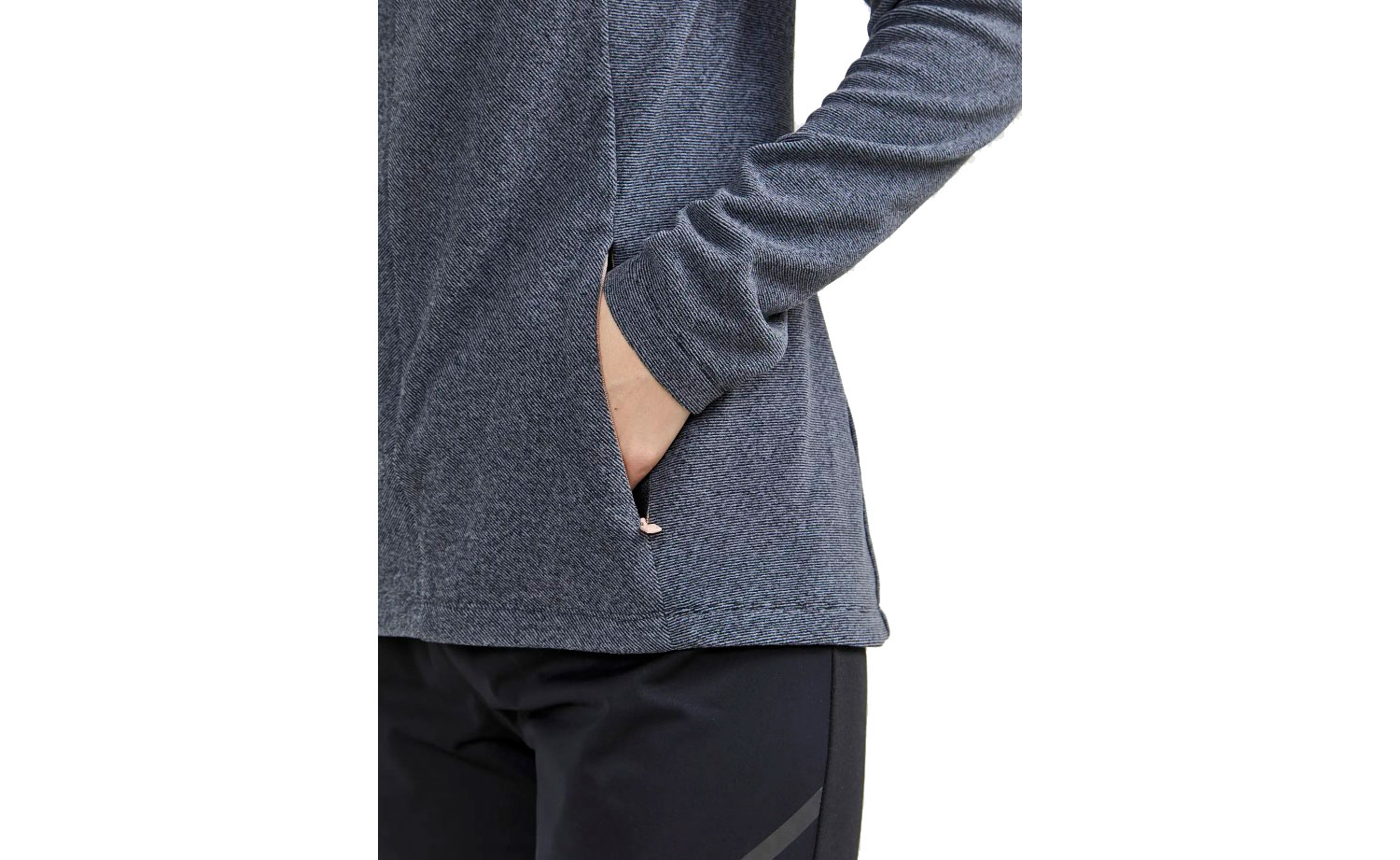 Кофта Craft CORE EDGE THERMAL MIDLAYER жіноча, розмір L, сезон AW 20, сіро-бежевий 3