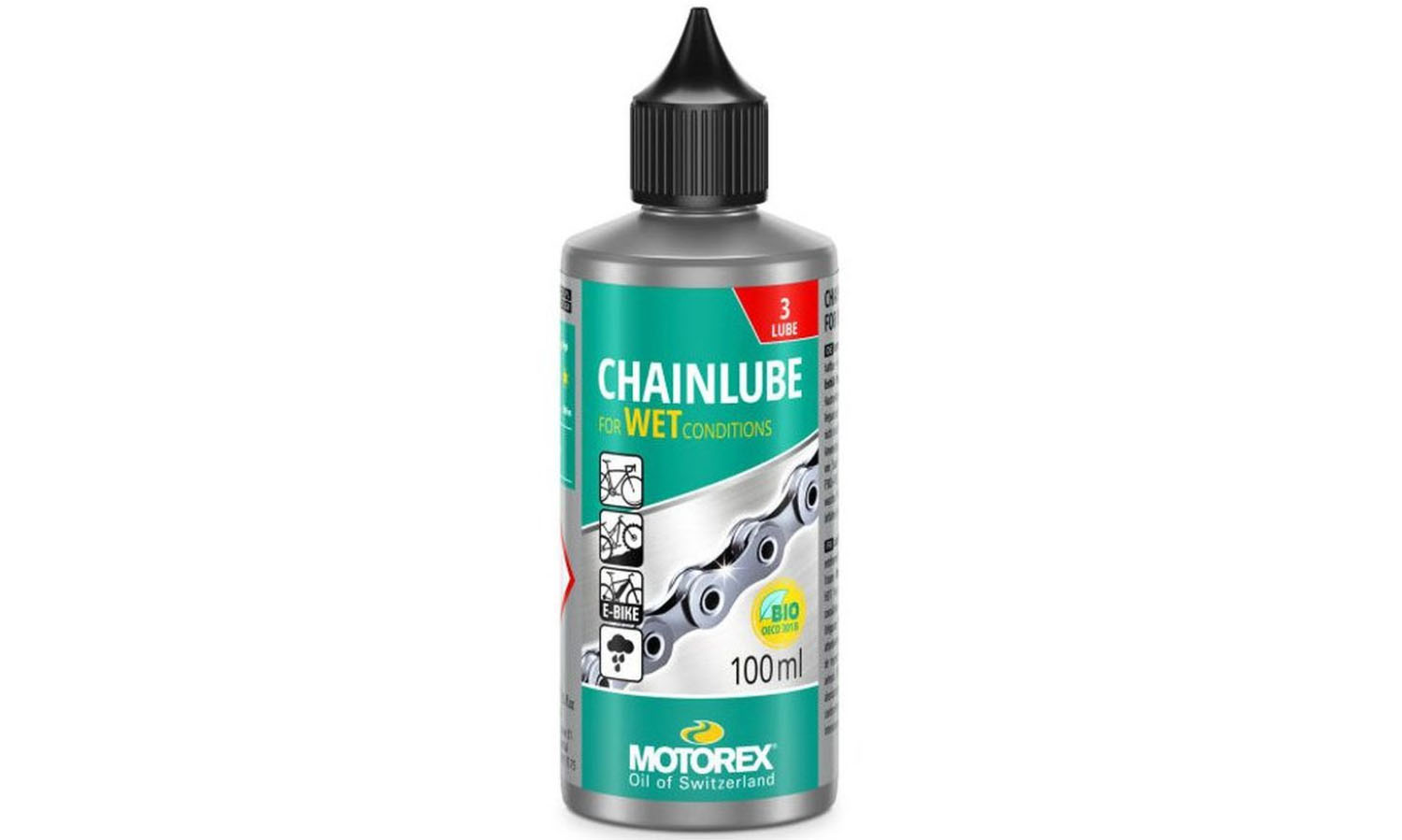 Фотографія Мастило для ланцюга MOTOREX CHAINLUBE FOR WET CONDITIONS для вологих умов, 100 мл