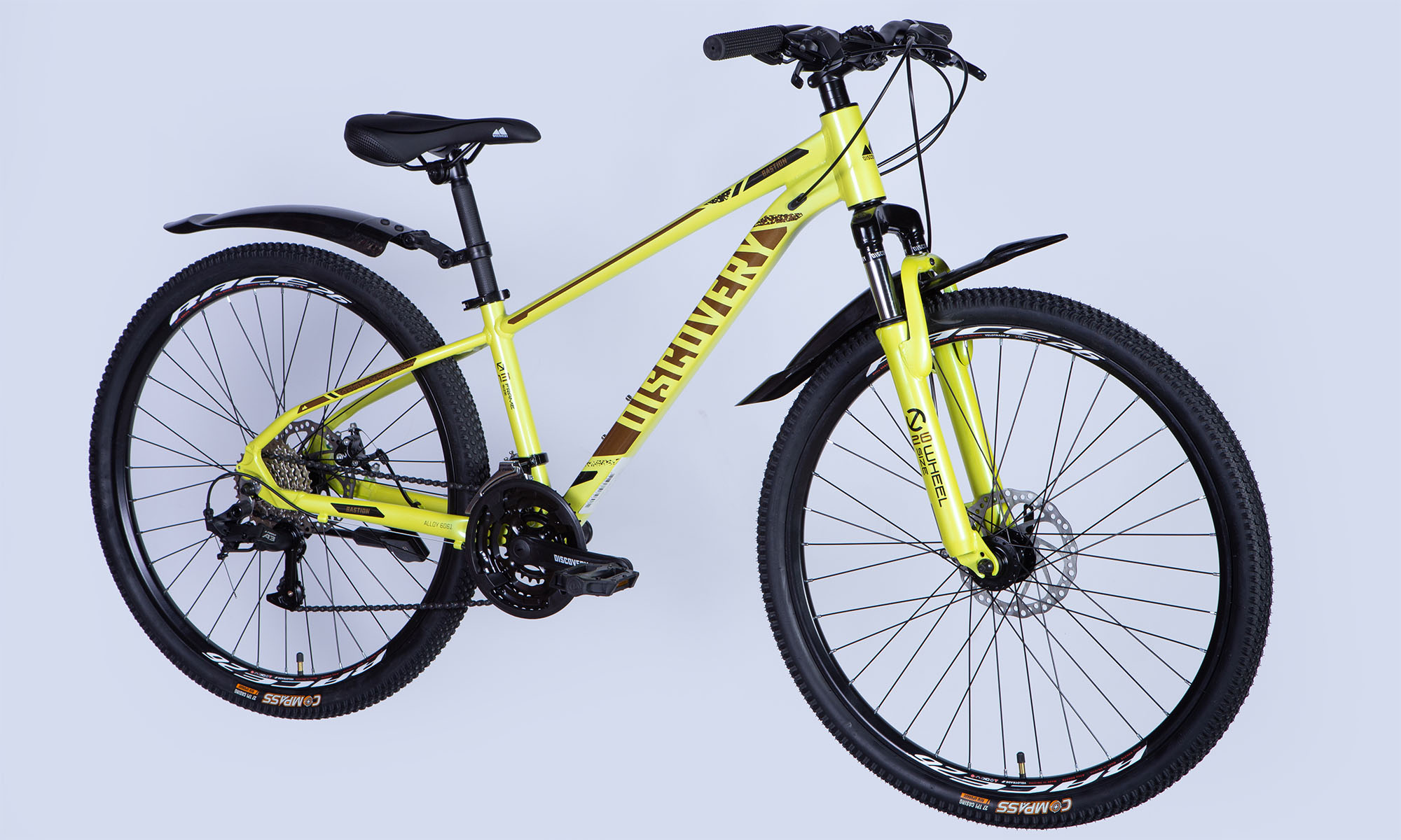 Велосипед Discovery BASTION DD CS 26", размер XS, рама-13" 2025, желтый 3