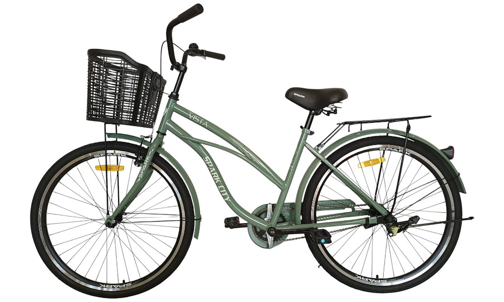 Велосипед SPARK CITY VISTA 26", размер M, рама - 17", год 2026, зеленый 4 Велосипед SPARK CITY VISTA 26", размер M, рама - 17", год 2026, зеленый 4