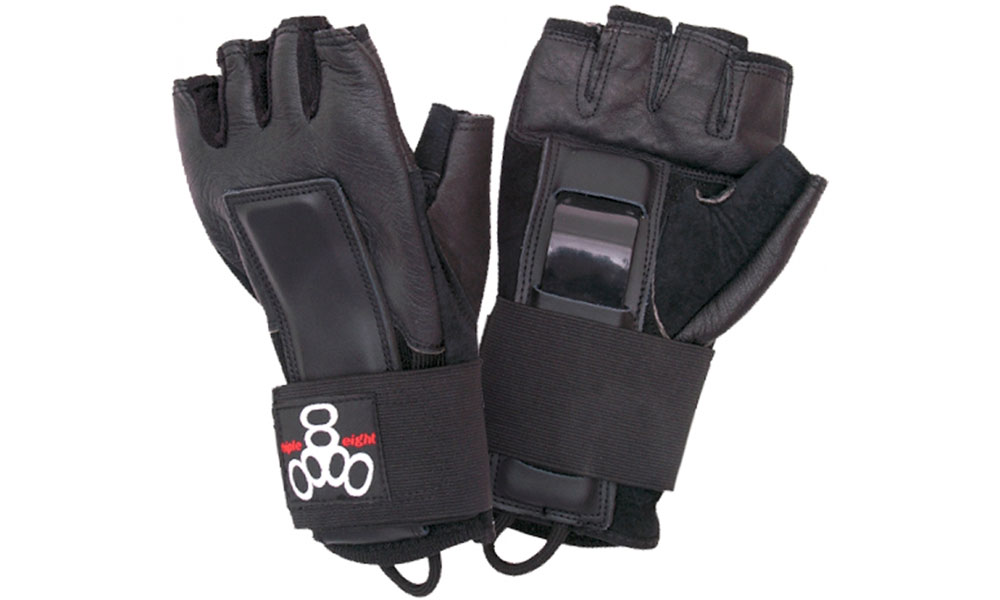 Фотография Защитные перчатки Triple8 Hired Hands Черный S