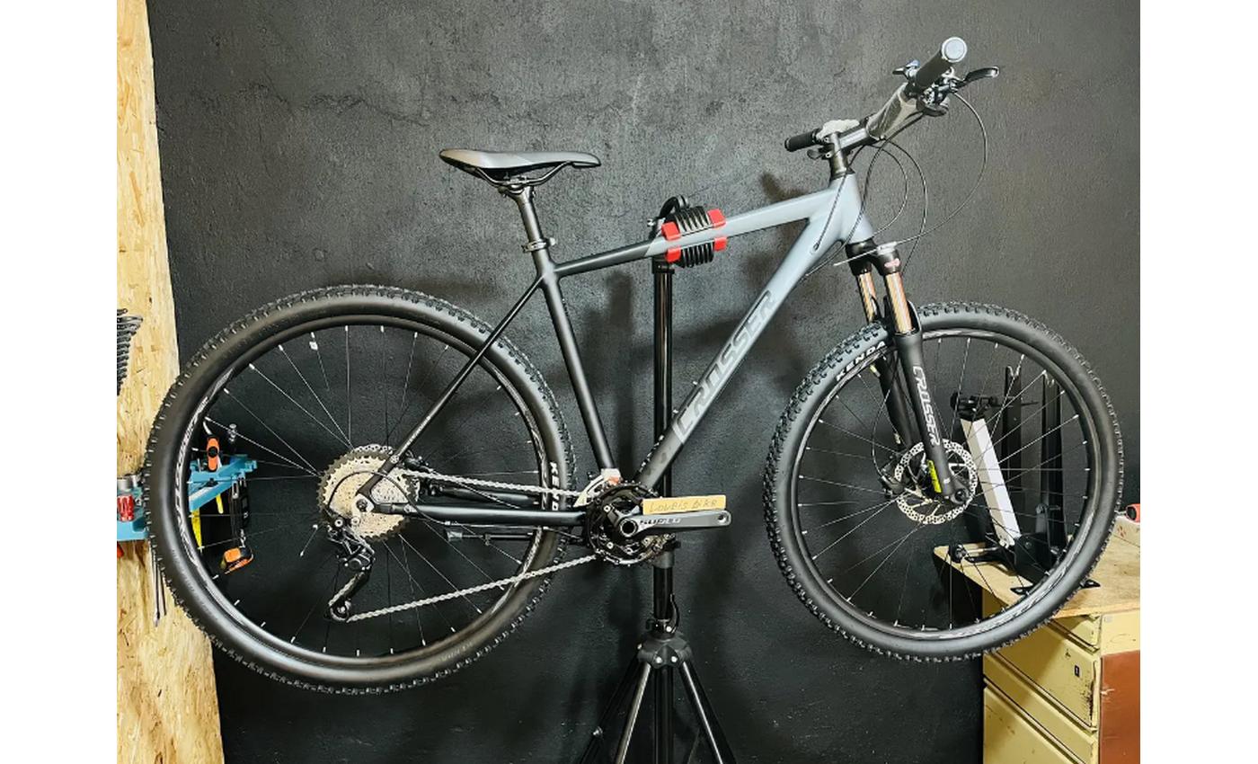 Фотография Велосипед Crosser MT-041 3х10 29" размер XL, рамзмер 21 2022 Черно-серый 4