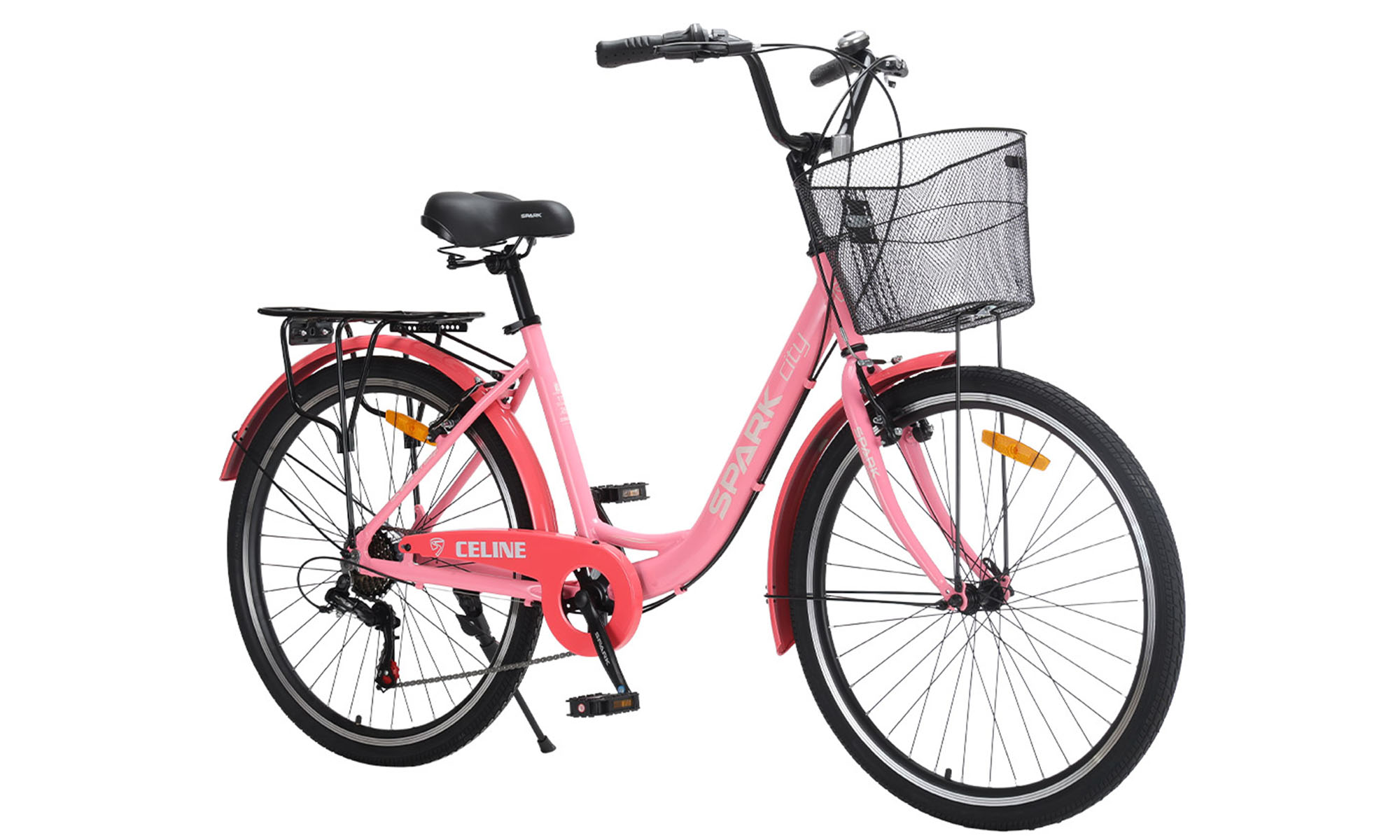 Велосипед SPARK CITY CELINE 26", размер M, рама 17", год 2026, розовый 4