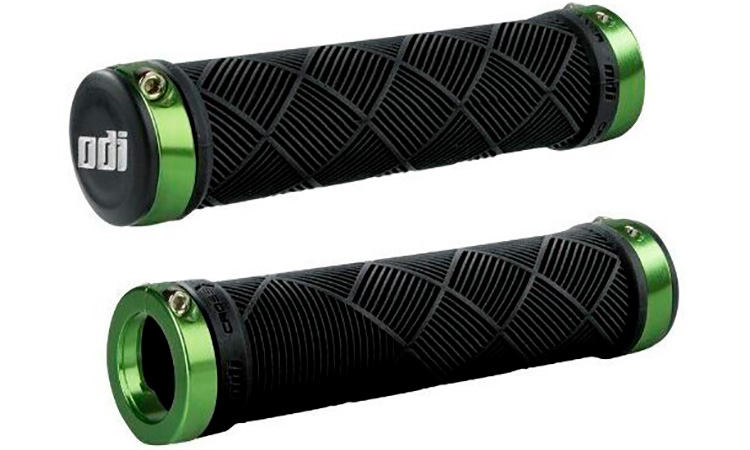 Фотография Грипсы ODI Cross Trainer MTB Lock-On Bonus Pack с замками  Черно-зеленый