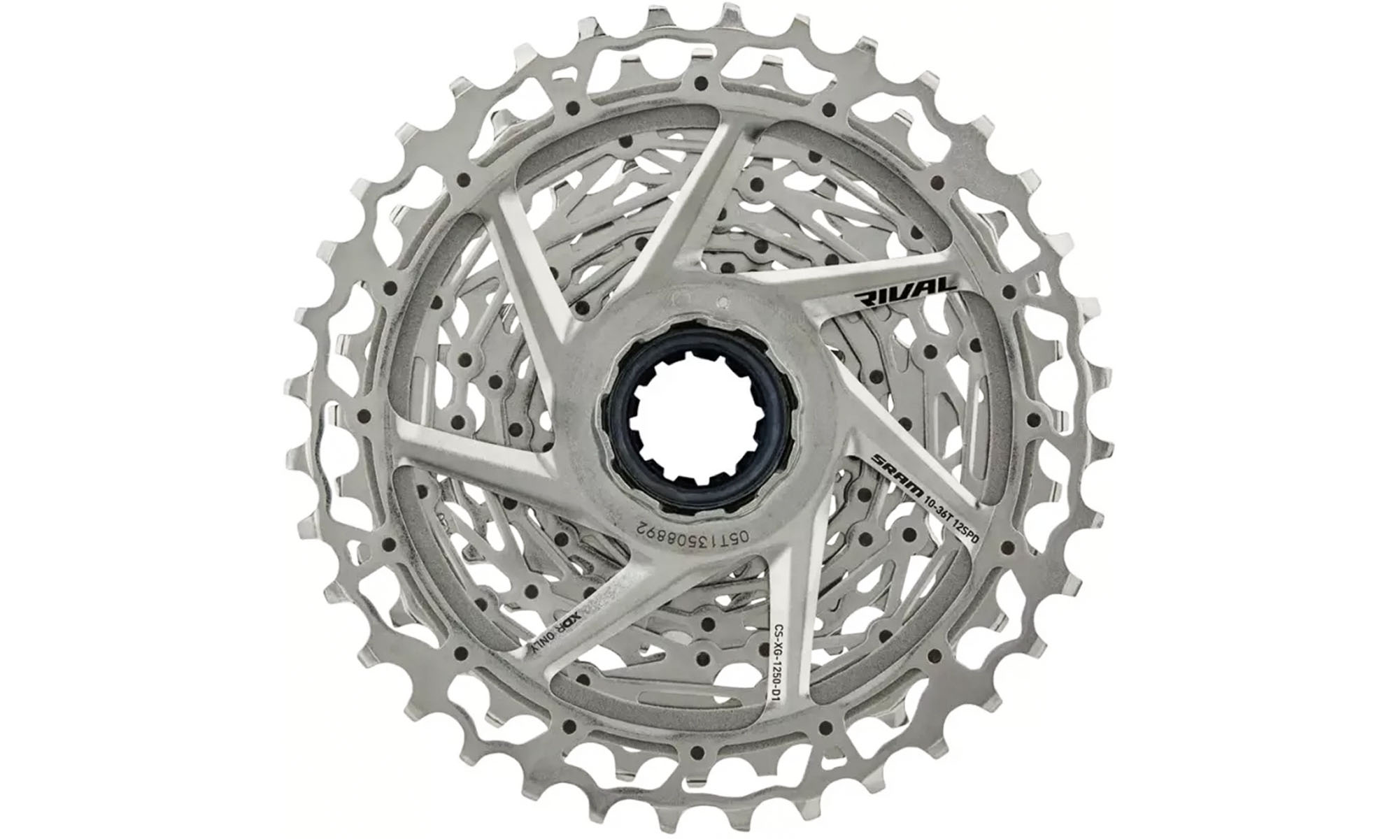 Кассета Sram RIVAL XG-1250, 12-к. 10-36, серебристый (ОЕМ) 2 Кассета Sram RIVAL XG-1250, 12-к. 10-36, серебристый (ОЕМ) 2