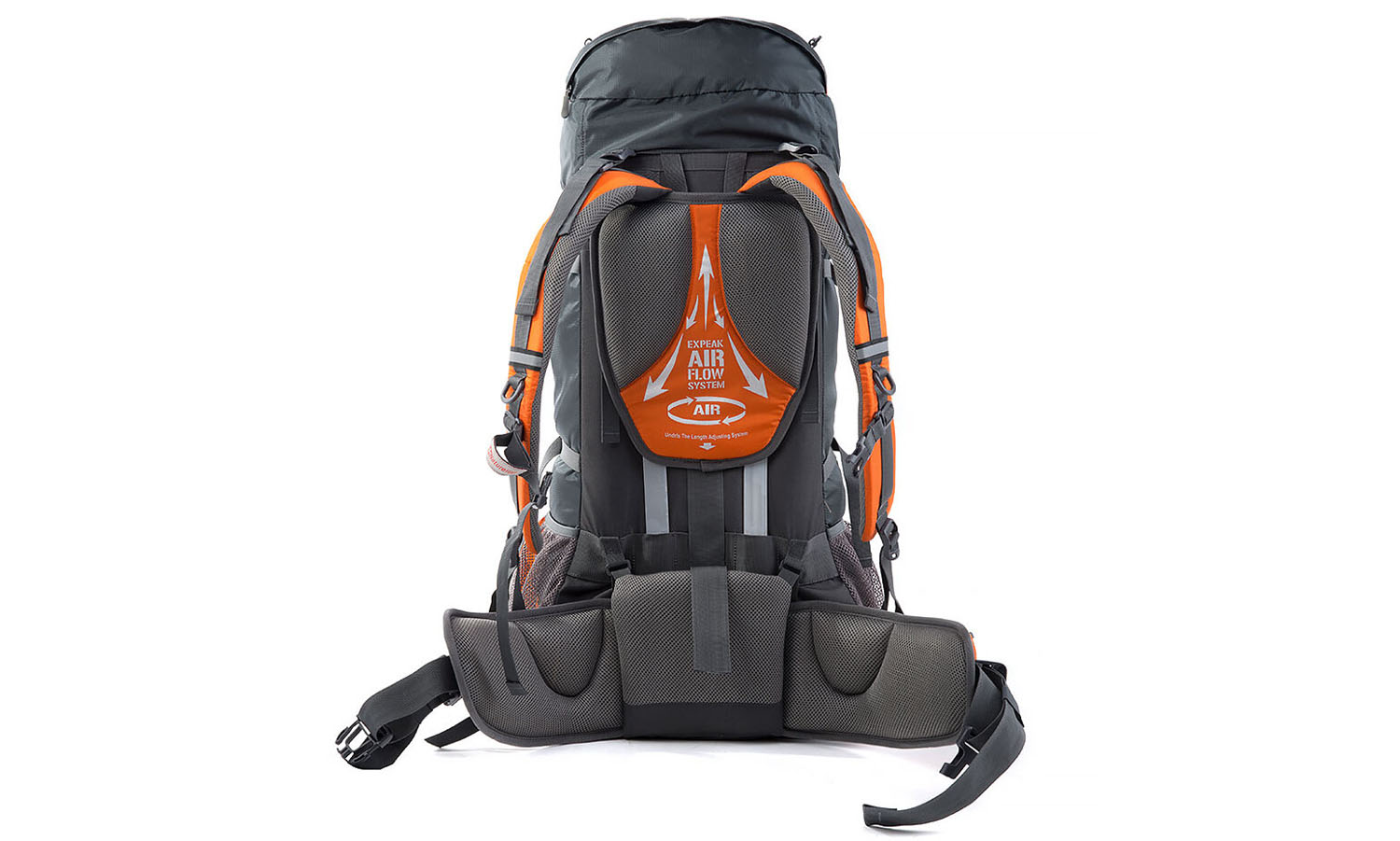 Фотография Рюкзак туристический Naturehike NH70B070-B, 70 л + 5 л, оранжевый 2