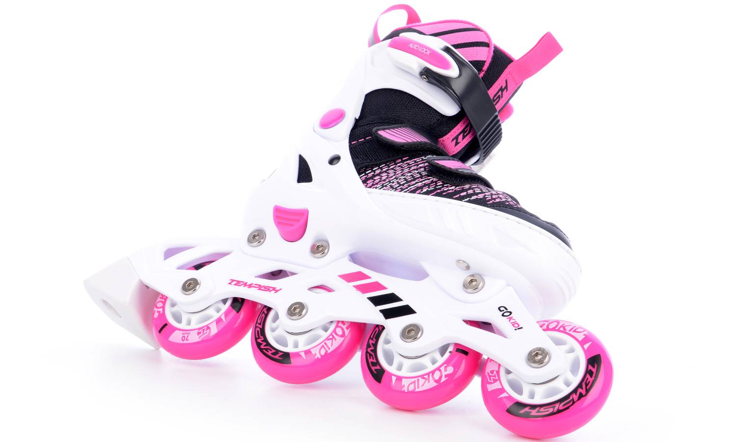 Роликовые коньки Tempish GOKID GIRL, размер 33-36 Бело-розовый 11