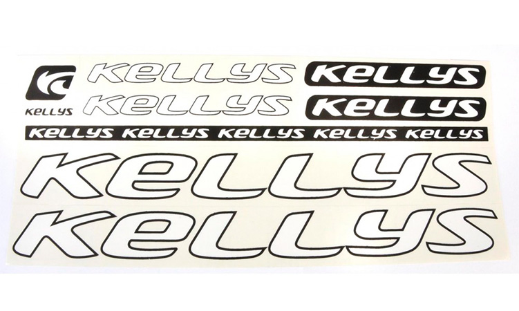 Наклейки Kellys на раму велосипеда белый