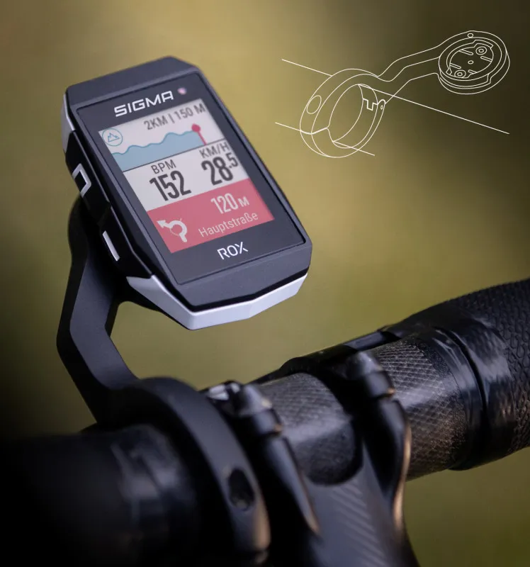 Велокомп'ютер ROX 11.1 EVO HR Set Sigma Sport, Білий 3