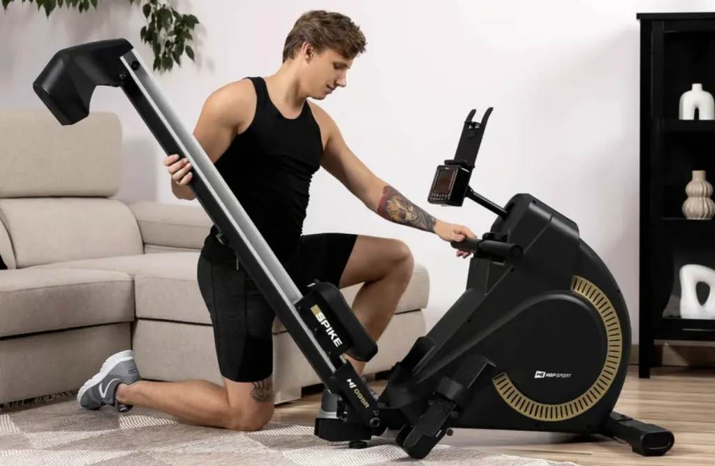 Гребной тренажер Hop-Sport HS-095R Spike золотой 4