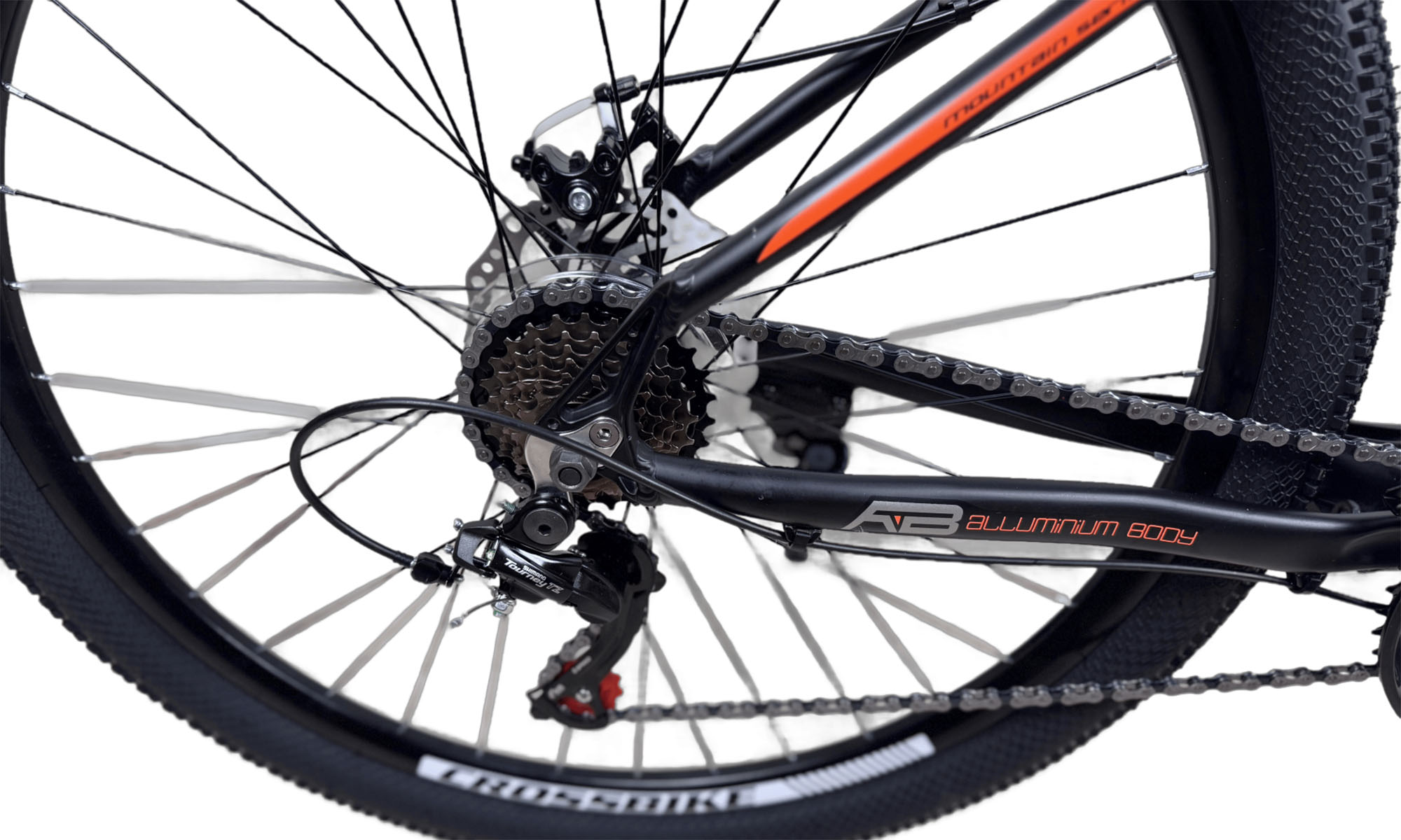 Велосипед CrossBike Roblox 27.5", розмір M, рама 17", рік 2026, Чорний-Помаранчевий 4