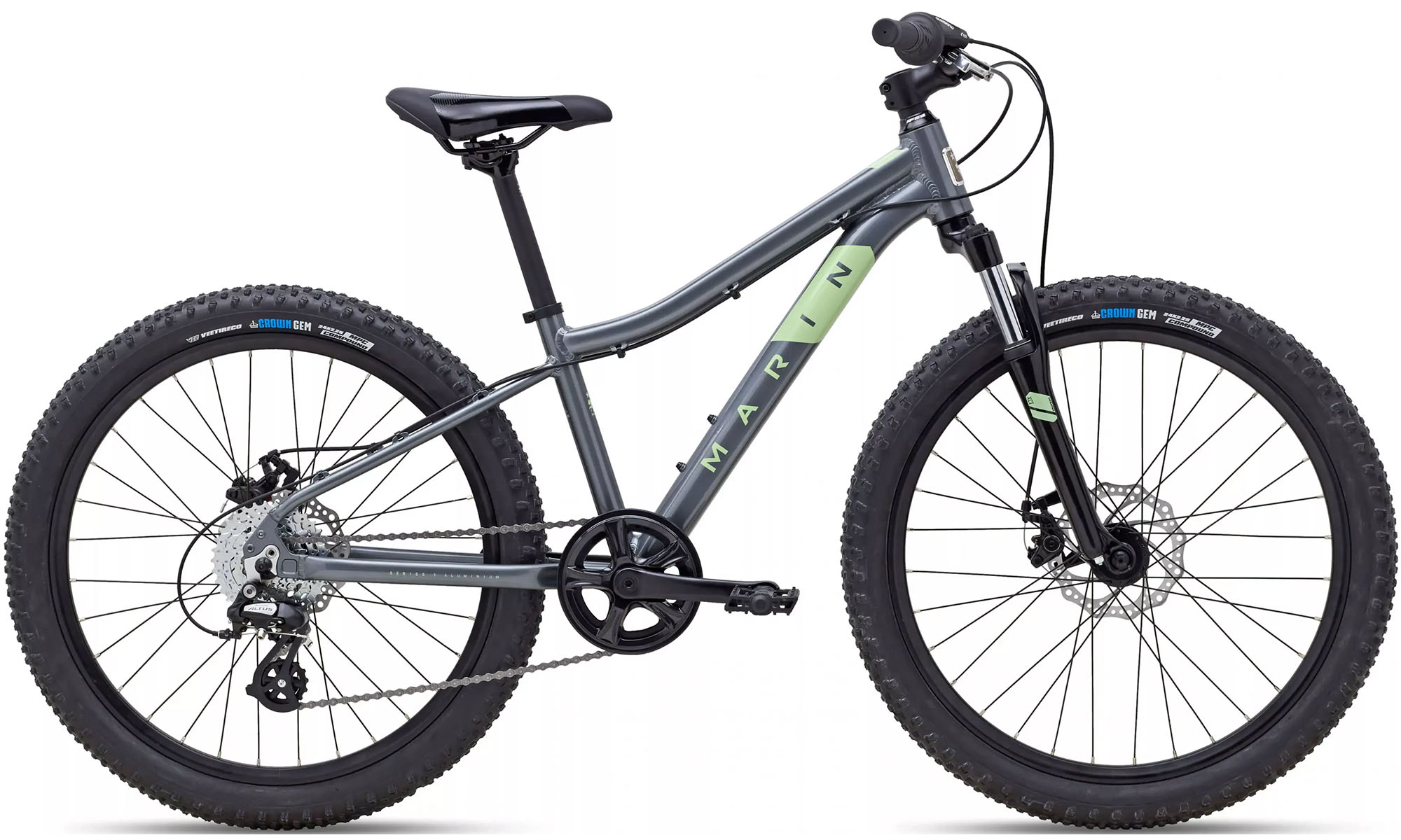 Фотография Велосипед Marin BAYVIEW TRAIL, 24", размер SX, рама - 13" 2025 GREY MINT