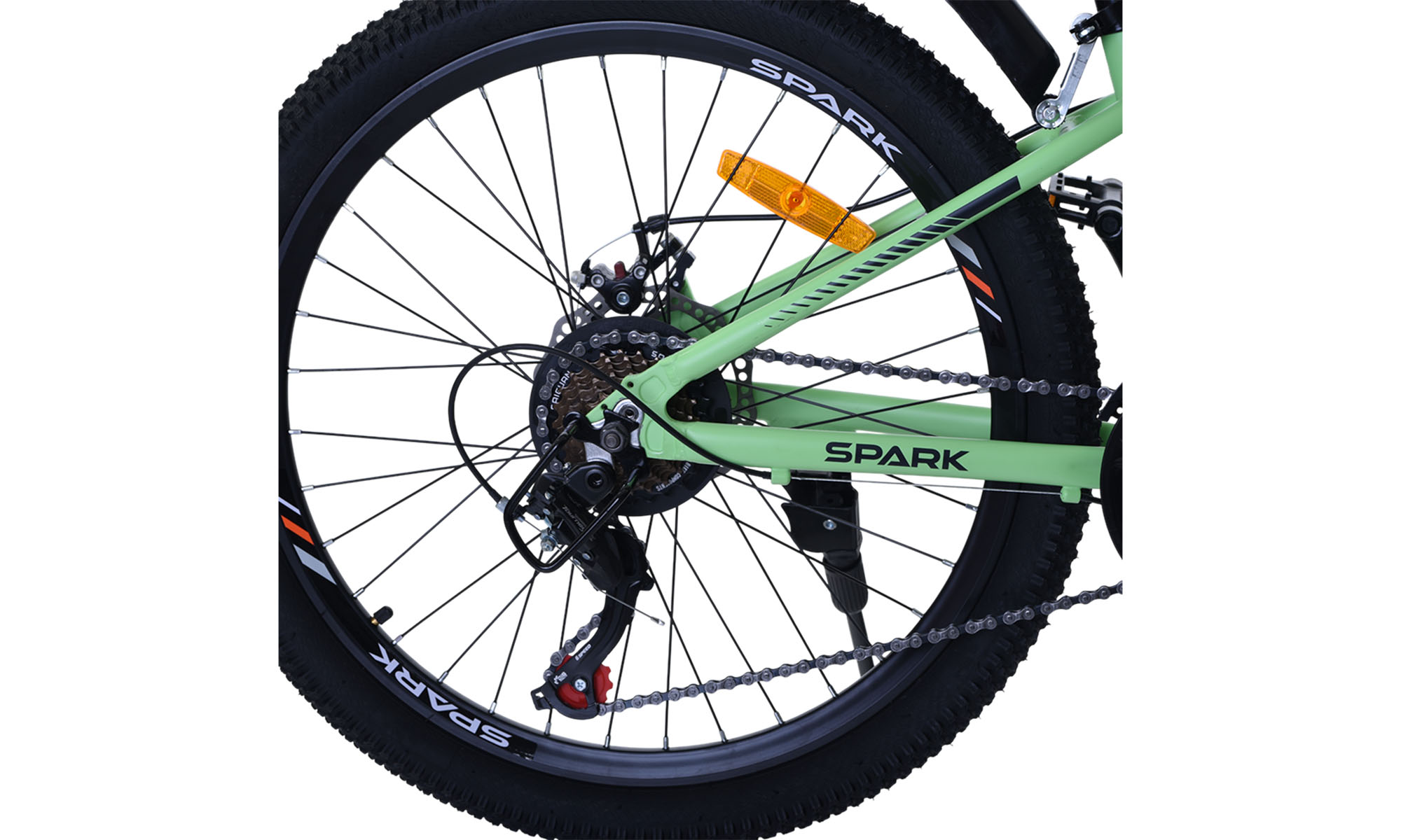 Велосипед SPARK AERO 24", розмір XXS, рама 12", рік 2026, салатовий 3