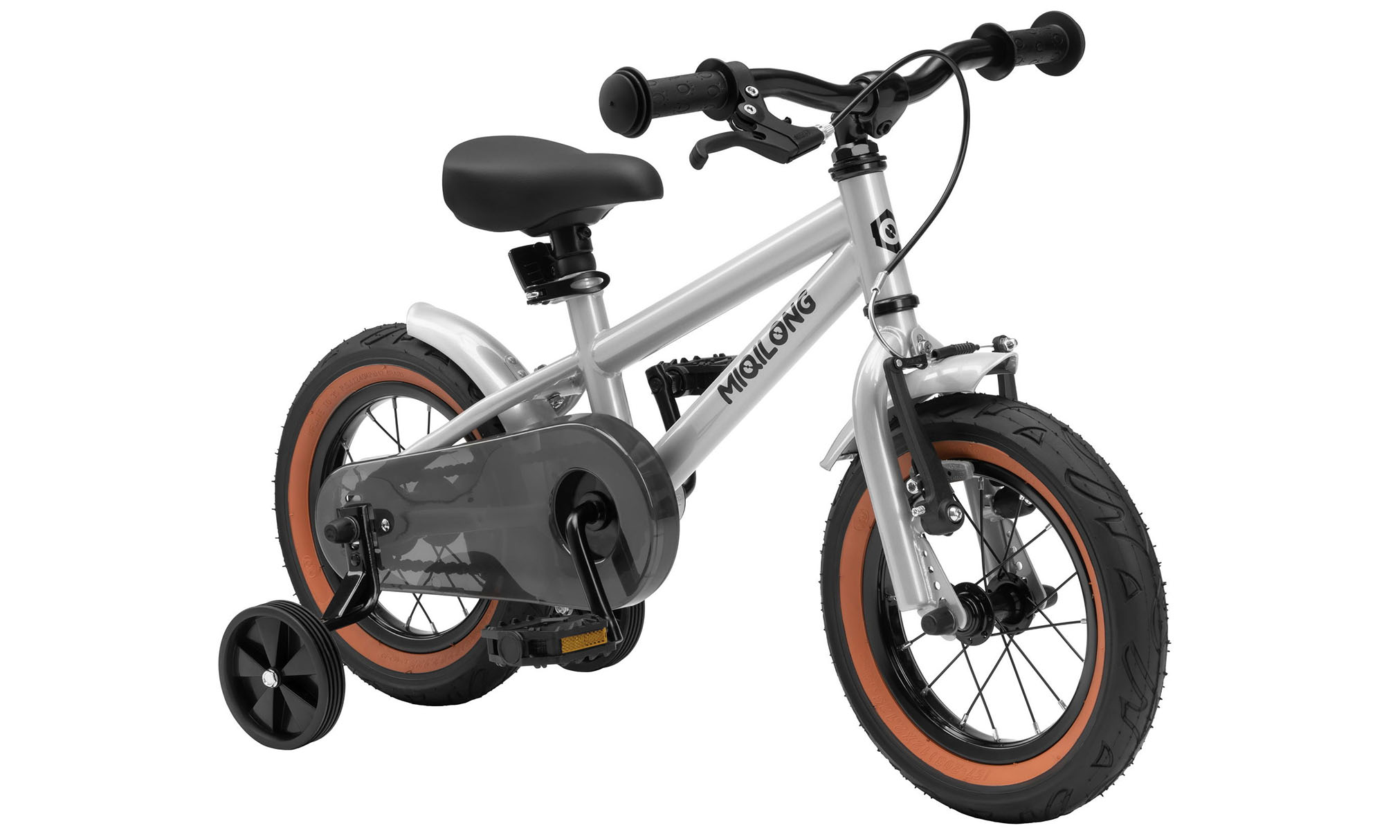 Детский велосипед Miqilong ST 12" One size, 2025, серебристый