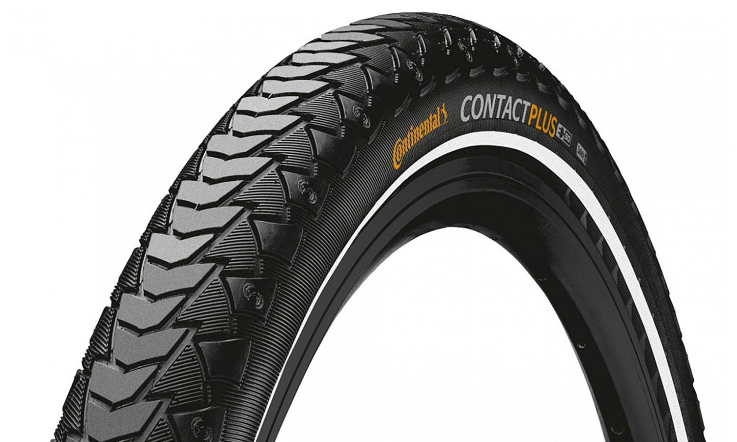 Фотография Покрышка Continental CONTACT Plus City 28"x1.6, SafetyPlus Breaker, Reflex