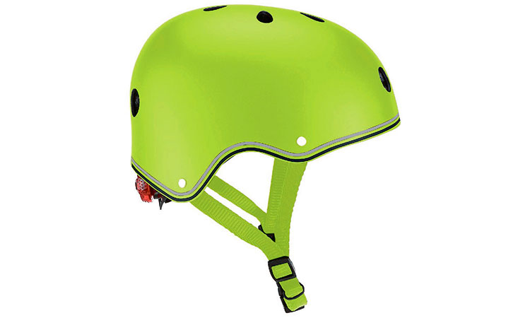 Фотография Шлем защитный детский GLOBBER с фонариком размер М (48-53 см), Зеленый
