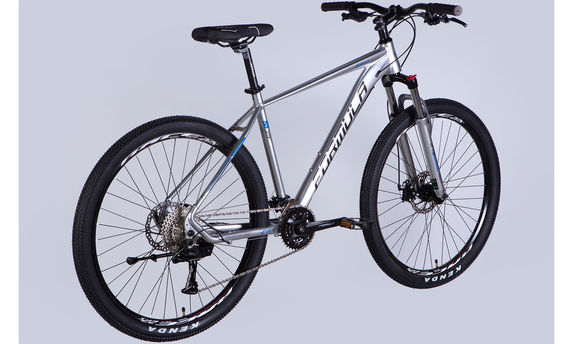 Фотографія Велосипед Formula ZEPHYR 2.0 DD CS 27,5", размер L, рама 19", 2025, серебристый 3