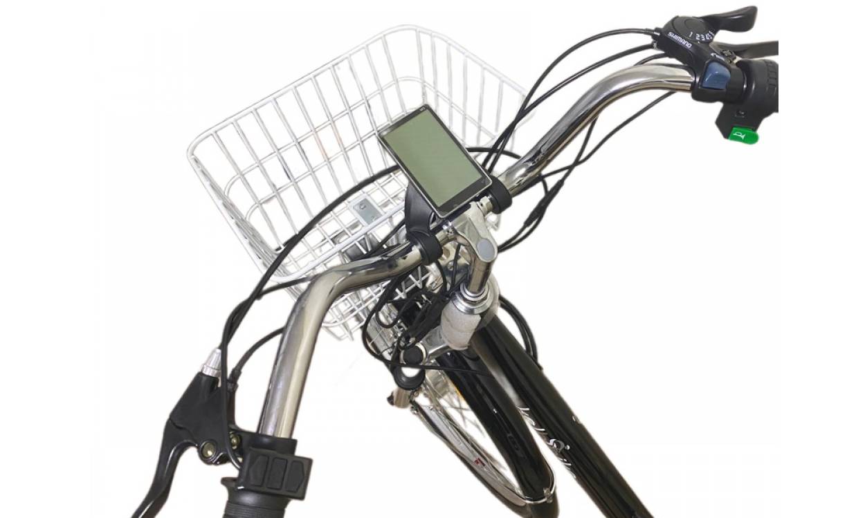 Фотографія Електровелосипед дорожній Kelb.Bike Comfort 26" розмір М 500W 12Ah 48V +PAS Бордовий 4