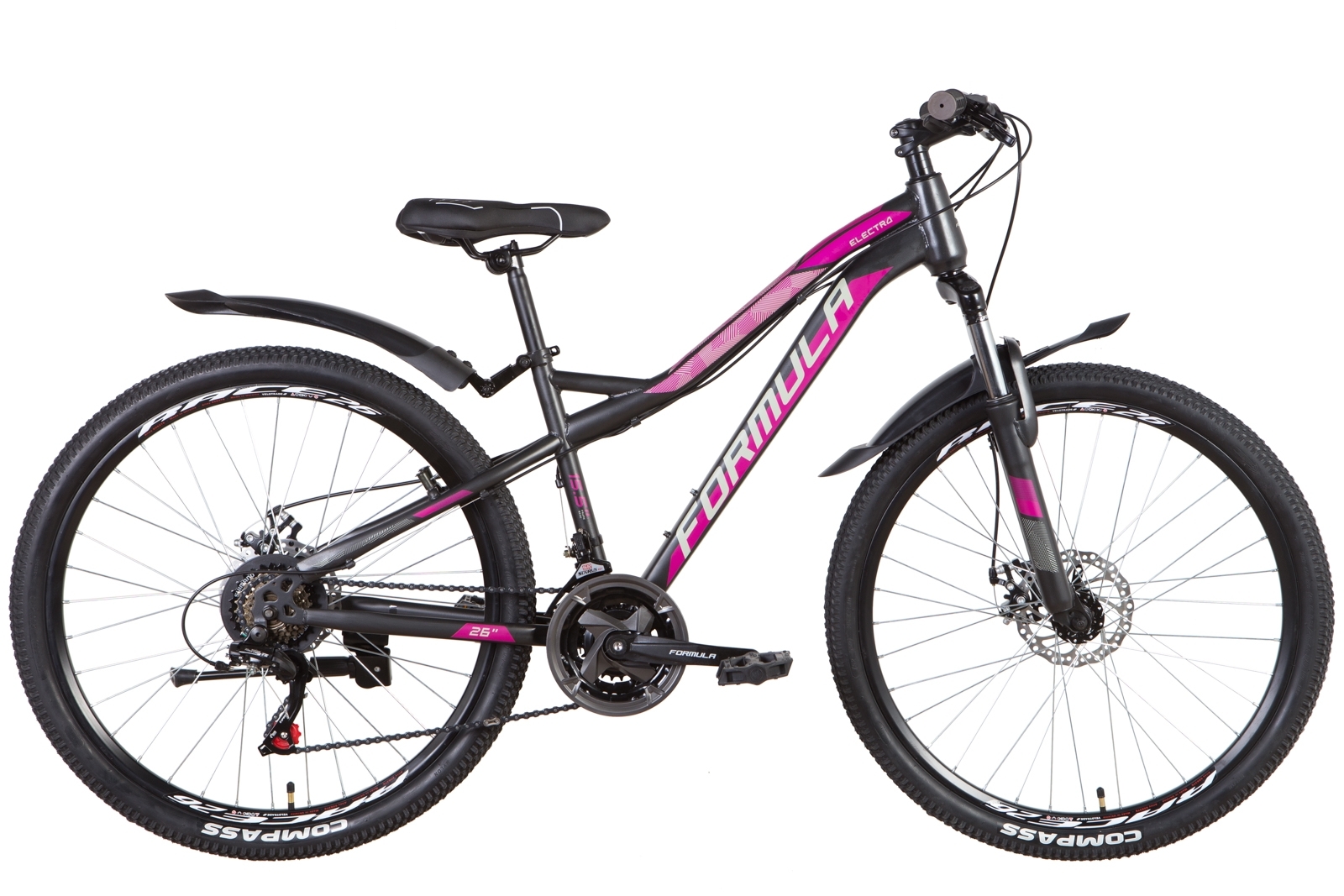 Фотографія Велосипед Formula ELECTRA AM DD 26" розмір S рама 15 2022 Сіро-рожевий