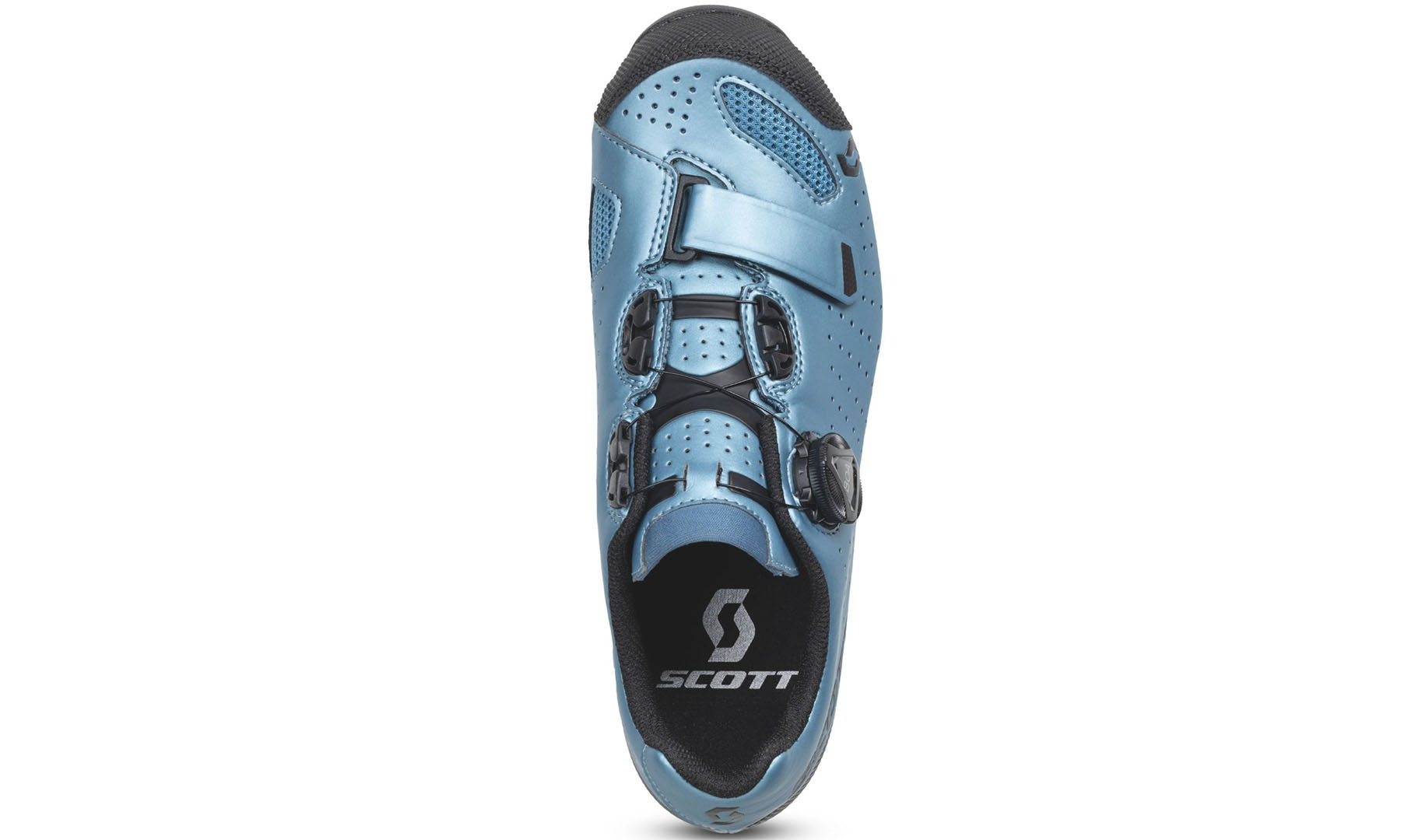 Велотуфли SCOTT MTB COMP BOA LADY матовый черный/бирюзовый синий, размер 39 3