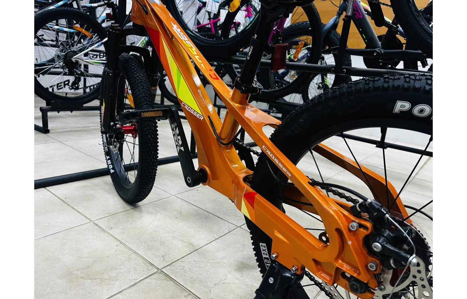 Фотография Велосипед Crosser XMB 20" 2021 оранжевый 4