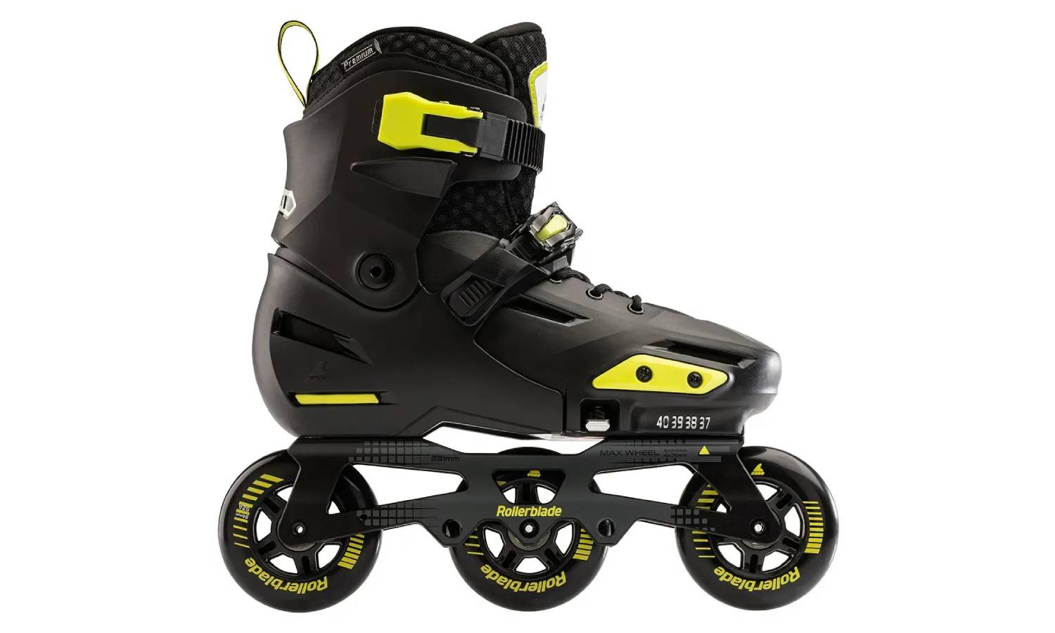 Фотография Ролики Rollerblade Apex 3WD 2023 black-lime 37-40 4
