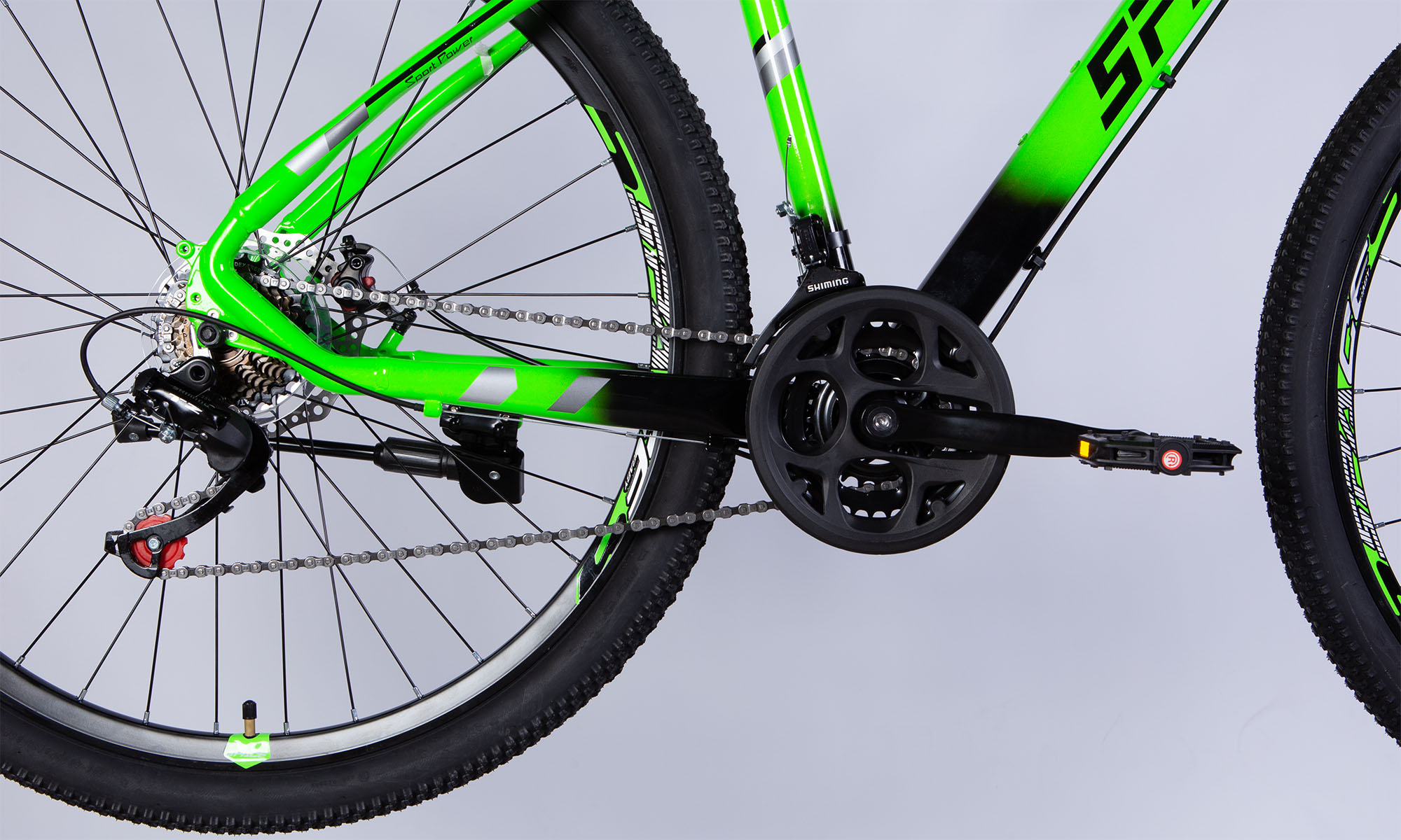 Велосипед SPACE MERCURY DD FR, 29", розмір L, рама 20", 2025, зелено-чорний 2