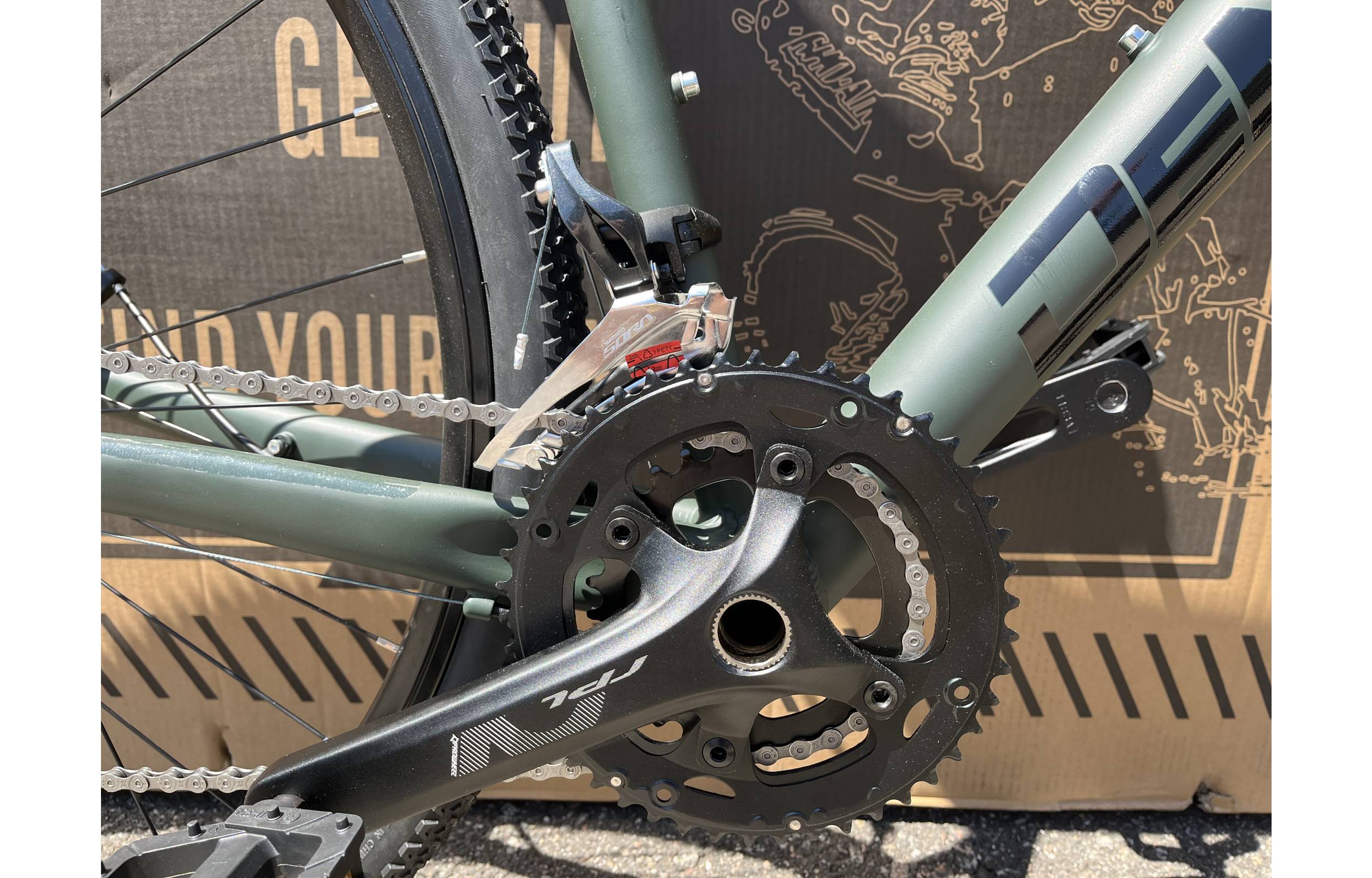 Фотографія Велосипед DeMARCHE Gravel Stone SORA 28" розмір М 2022 Зелений 5