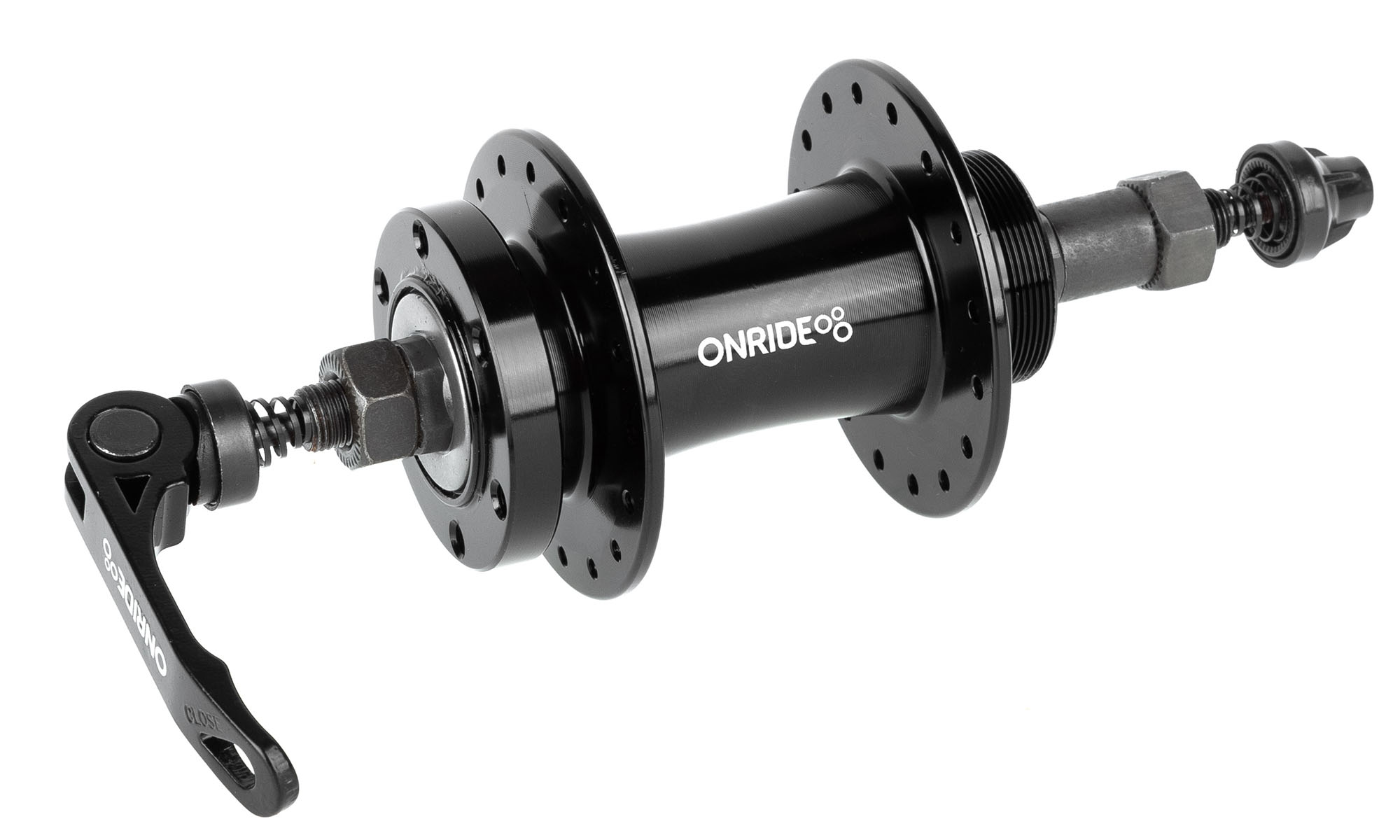 Втулка задняя ONRIDE Hub 10R, под трещотку, 32 отверстия, disc, шарики, 135 QR, черная 