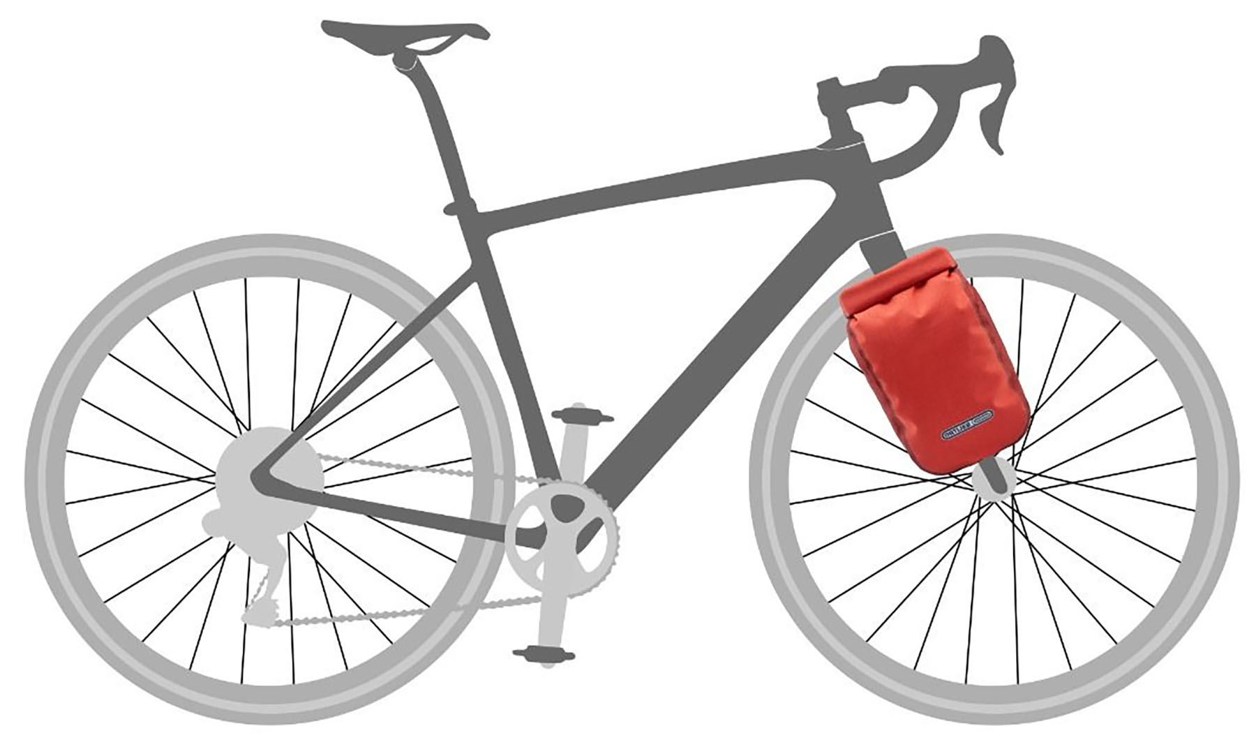 Гермосумка на вилку Ortlieb Fork Pack Plus красная 5,8 л 4