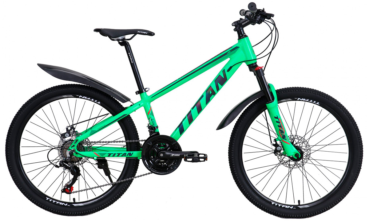 Фотографія Велосипед Titan Drag 24" (2021) 2021 Зелений