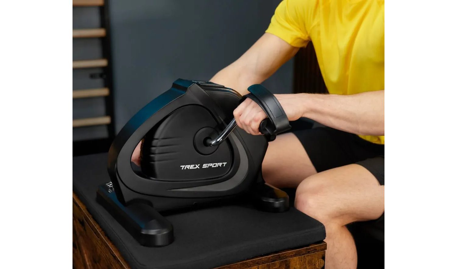Міні велотренажер 2в1 Trex Sport TX-120BB BOIL для реабілітації чорний 14