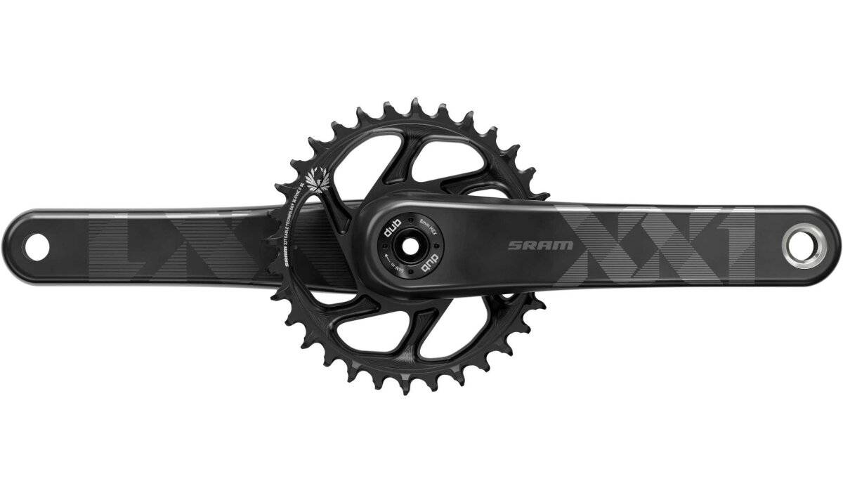 Фотография Шатуны SRAM XX1 Eagle Fat Bike 5" DUB 175 12ск Звезда 30T X-SYNC 2 Black