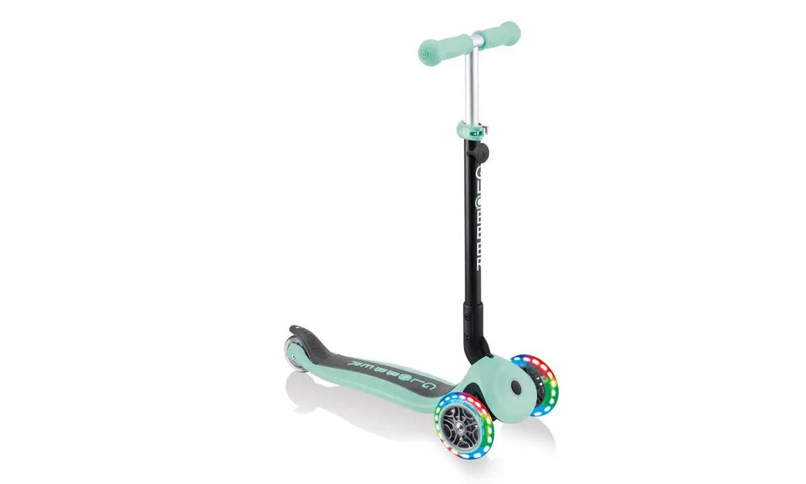 Самокат GLOBBER GO UP FOLDABLE PLUS LIGHTS мятный, 1.5+ 6