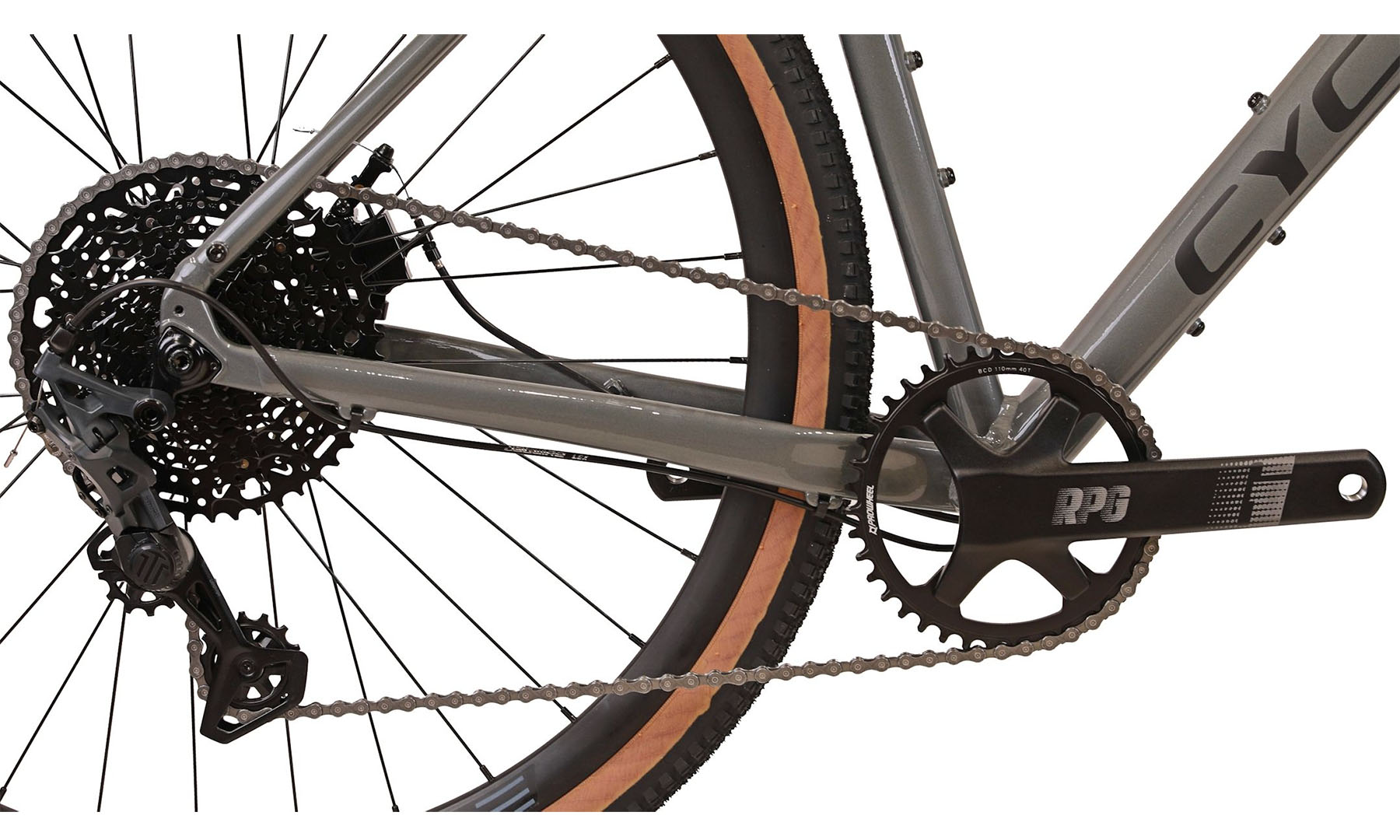 Велосипед Cyclone GTX 28" (700c), розмір рами XL (58 см), 2025, Сірий (мат) 8 Велосипед Cyclone GTX 28" (700c), розмір рами XL (58 см), 2025, Сірий (мат) 8