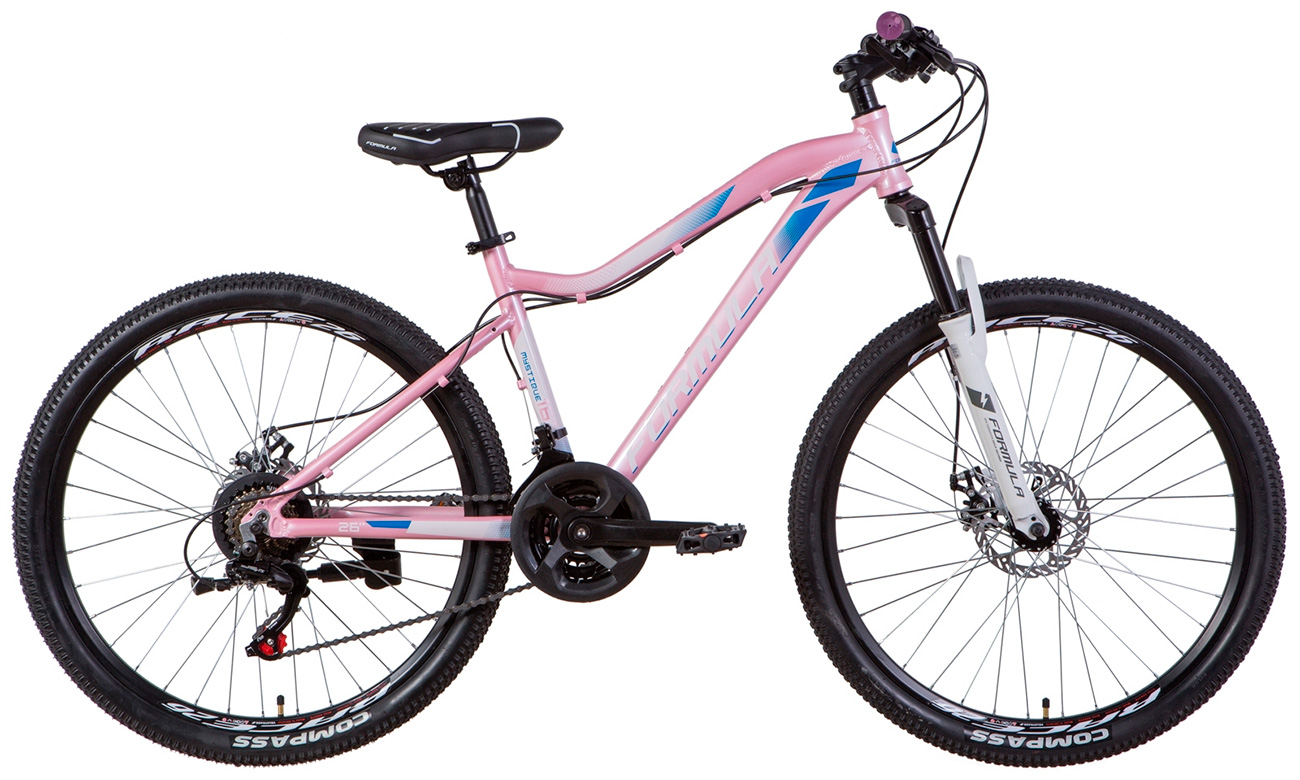 Фотографія Велосипед Formula MYSTIQUE 1.0 AM DD 26" (2021) 2021 Рожево-фіолетовий 2