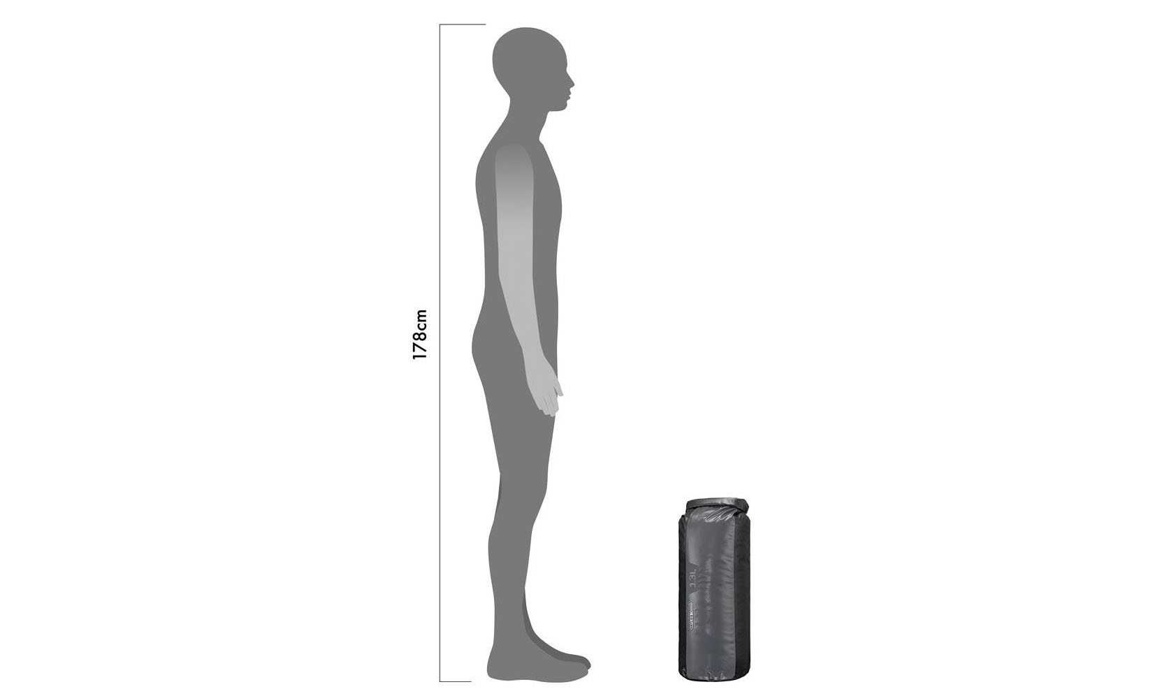 Драйбэг Ortlieb Dry Bag PD350 черно-серый 13 л  3