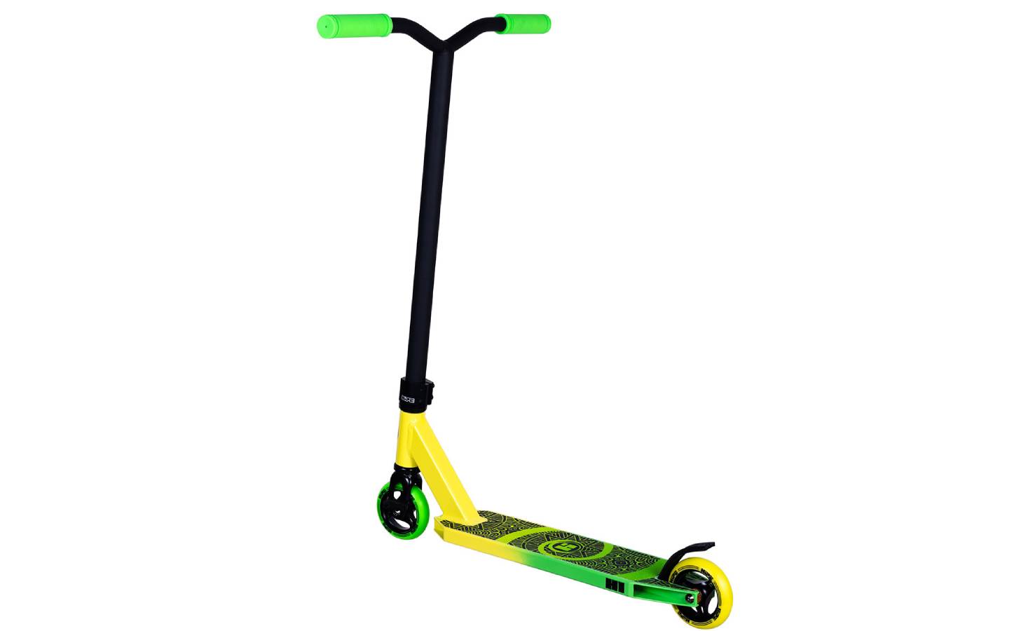 Самокат трюковий Hipe H1 Yellow/Green 3