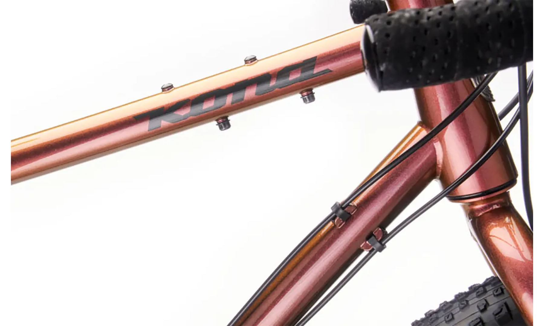 Фотографія Велосипед гравійний Kona Sutra ULTD 29" розмір рами S (50 см), 2021, Gloss Prism Rust/Purple 2