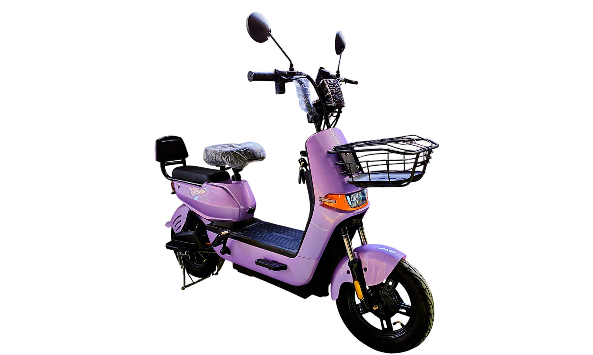 Велосипед с электромотором SPARK R8 10", рама 14", 60V/800W/20Ah LiFePO4, год 2026, сиреневый 2