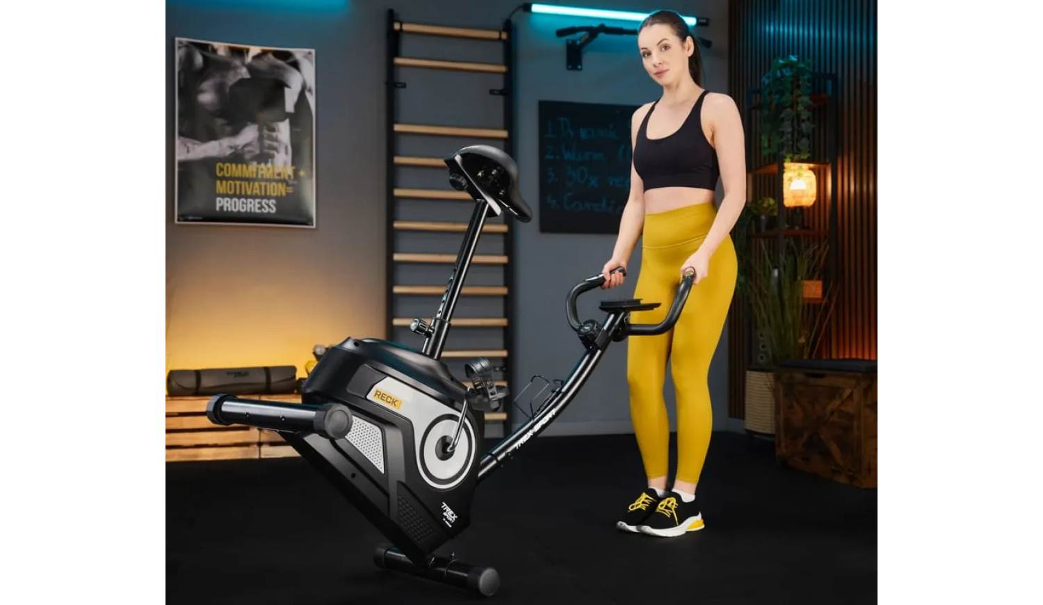Велотренажер Trex Sport TX-400MB RECK магнітний чорно-білий 2