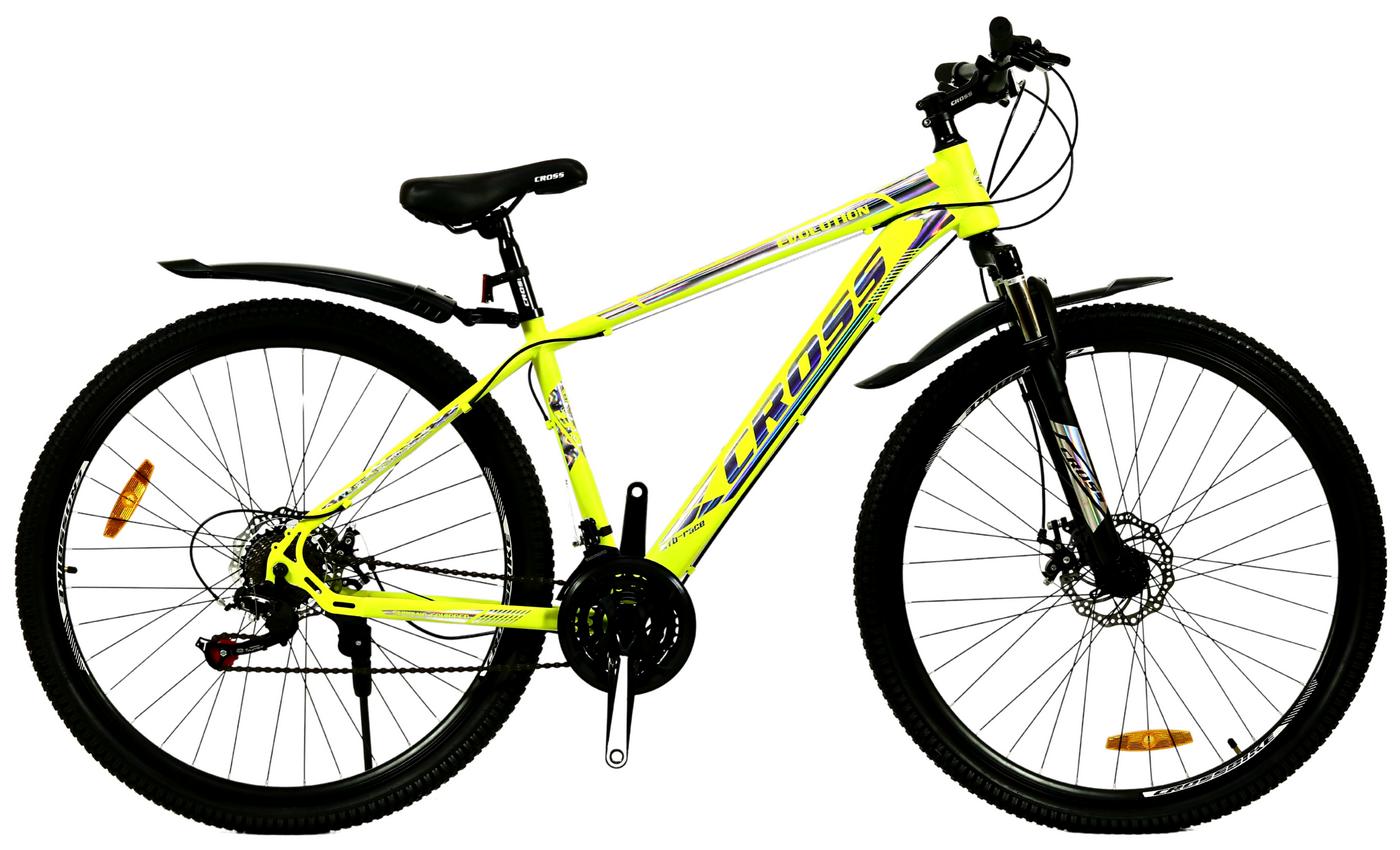 Фотографія Велосипед Cross Evolution V2 27.5" розмір М рама 17 2022 Жовтий 