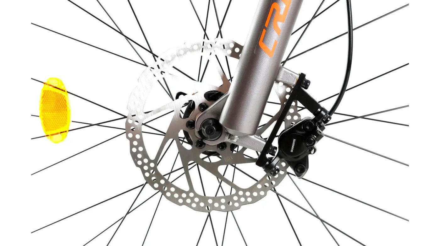 Фотография Велосипед Crosser Flow MT036 2x12 29" размер L рама 19 2022 Серо-оранжевый 5