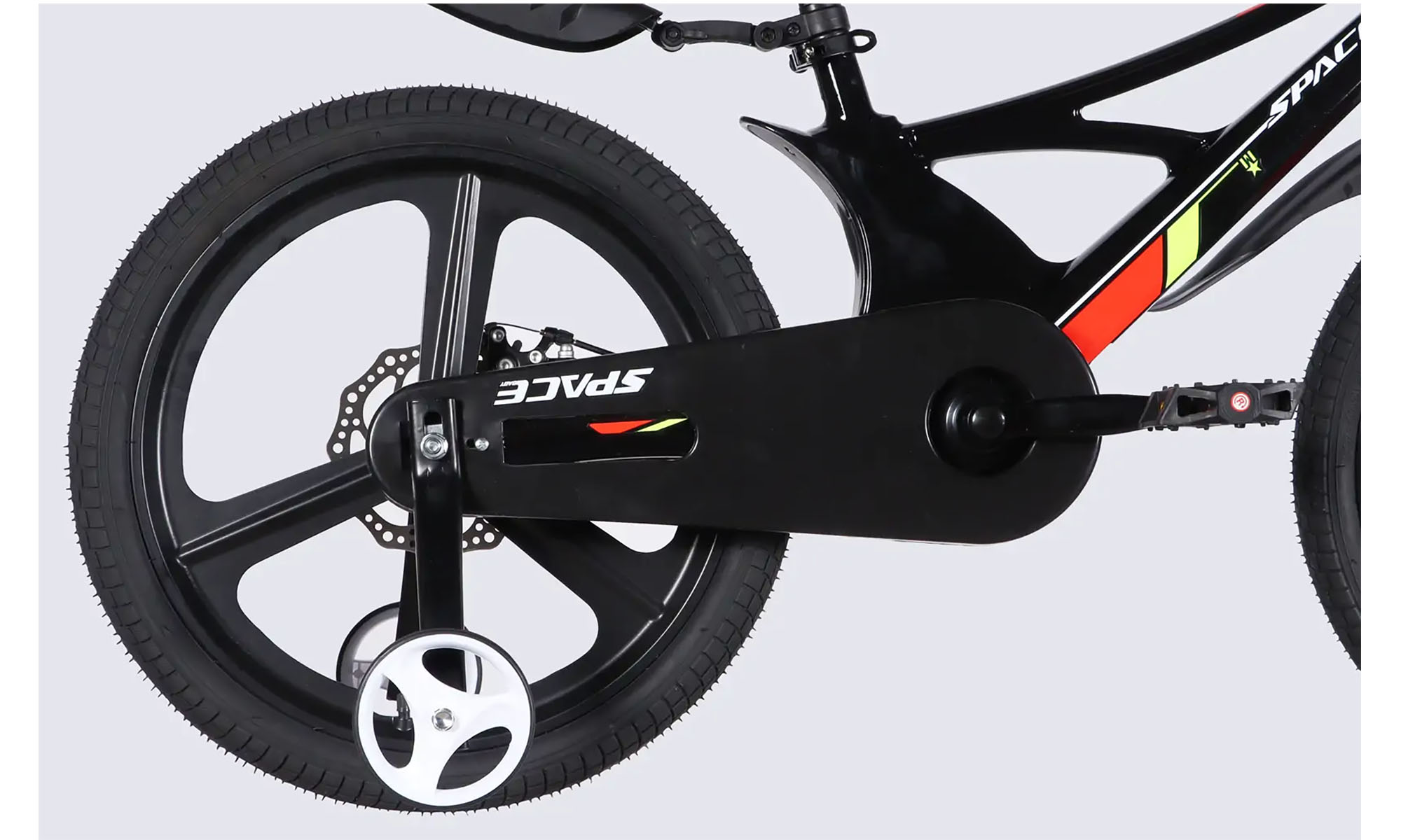 Велосипед SPACE KID STAR DD 20", размер XXS, рама-11", год 2026, черный с красным 4