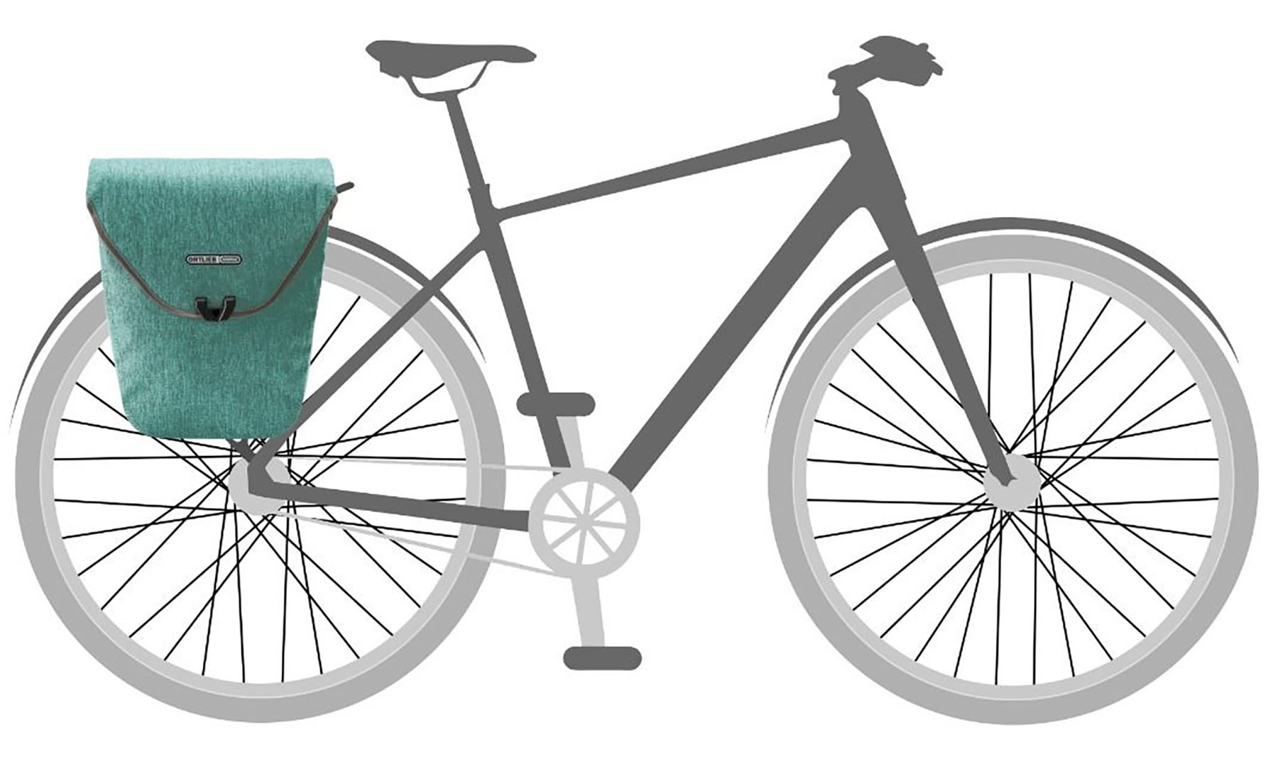 Гермосумка велосипедная Ortlieb Velo-Shopper QL2 зеленый 18,5 л 2