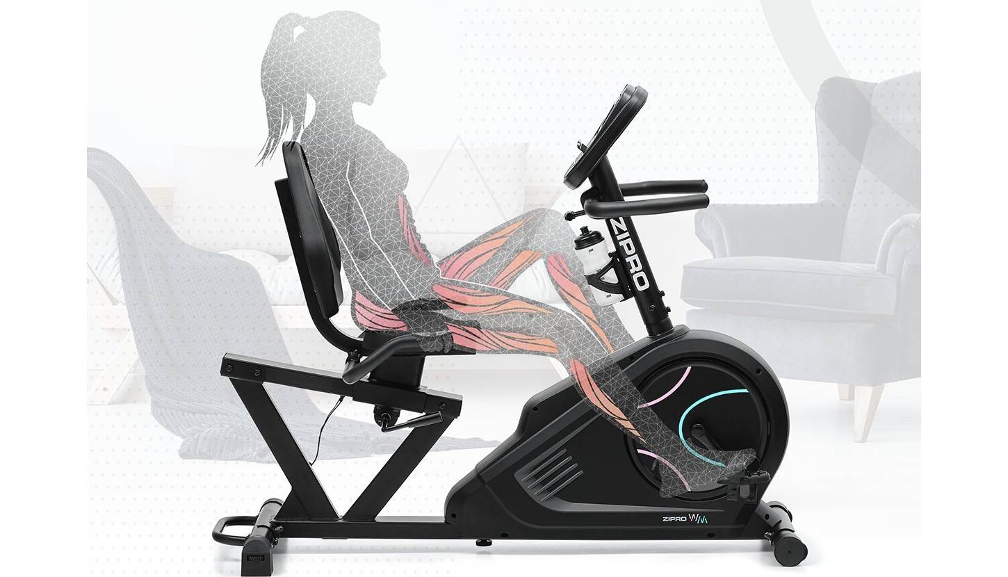 Велотренажер электромагнитный Zipro Iconsole+ Glow WM черный 4 Велотренажер электромагнитный Zipro Iconsole+ Glow WM черный 4