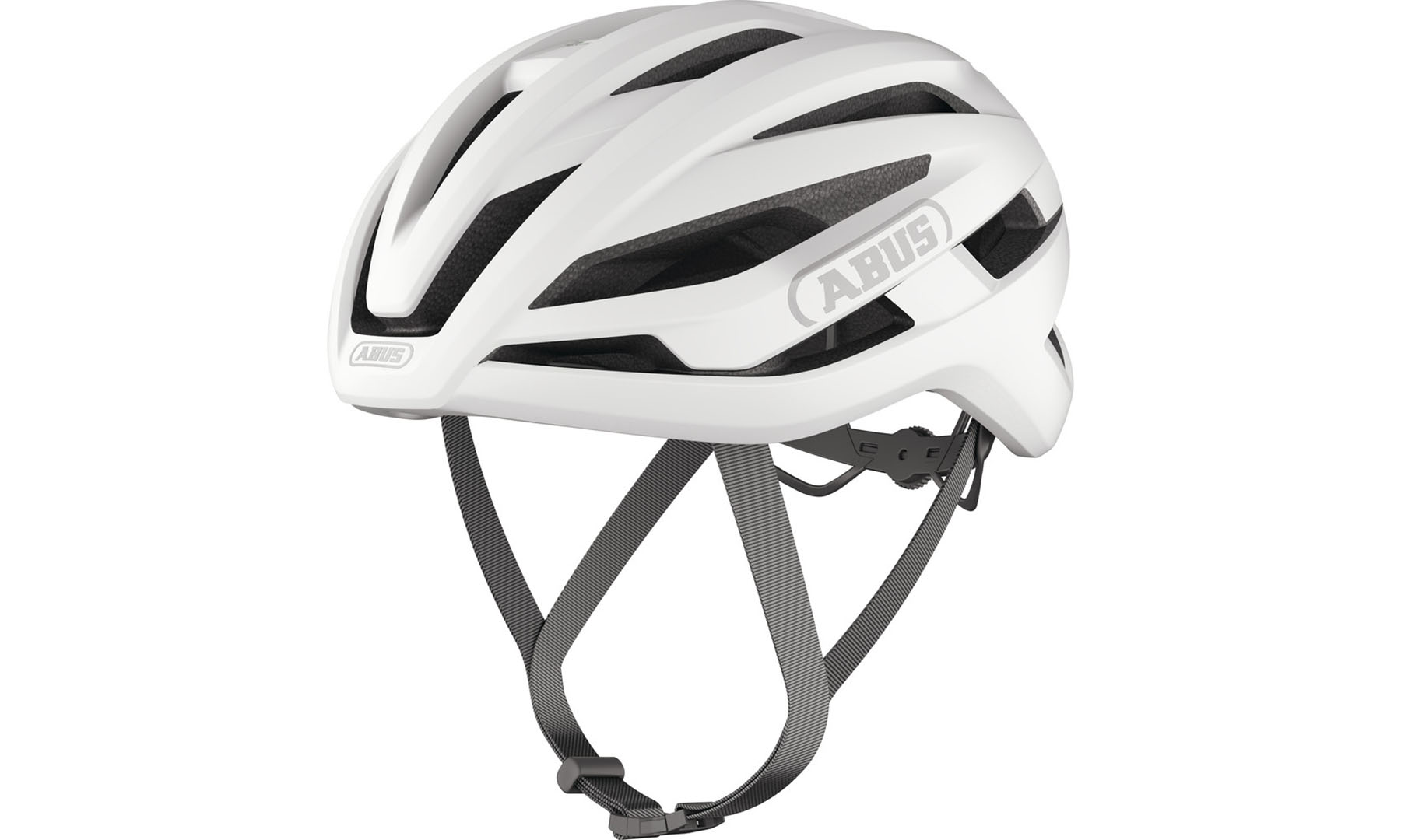 Велошолом спортивний ABUS STORMCHASER ACE polar white, розмір M (54-58 см), білий 6
