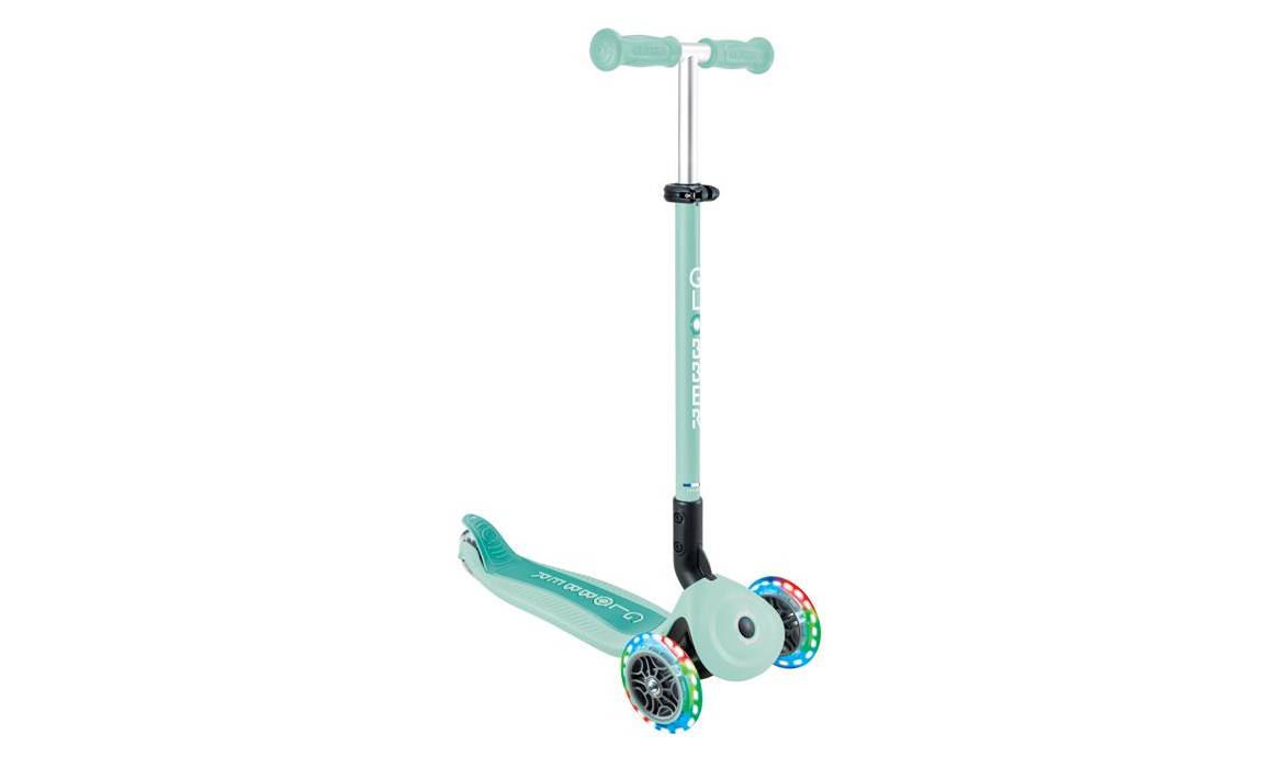 Самокат GLOBBER GO UP ACTIVE со светящимися колёсами, мятный, 1+ 3